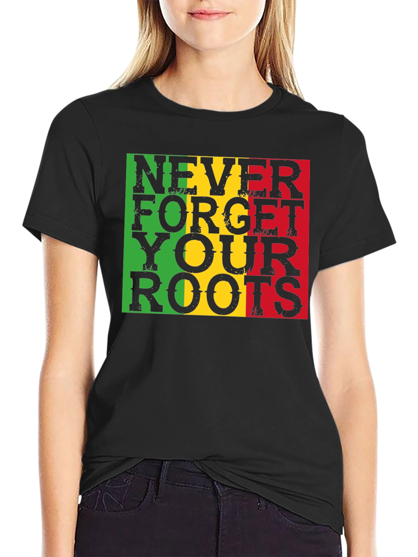 Roots Reggae Rasta T-Shirt - Never Forget Roots