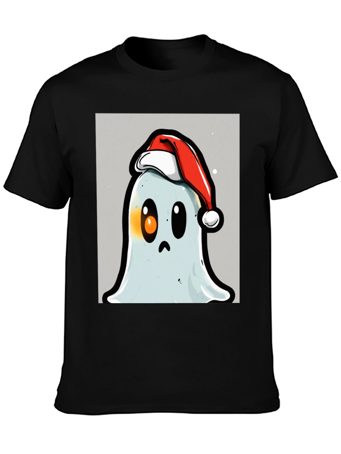 Festive Ghost T-Shirt - Holiday Spirit