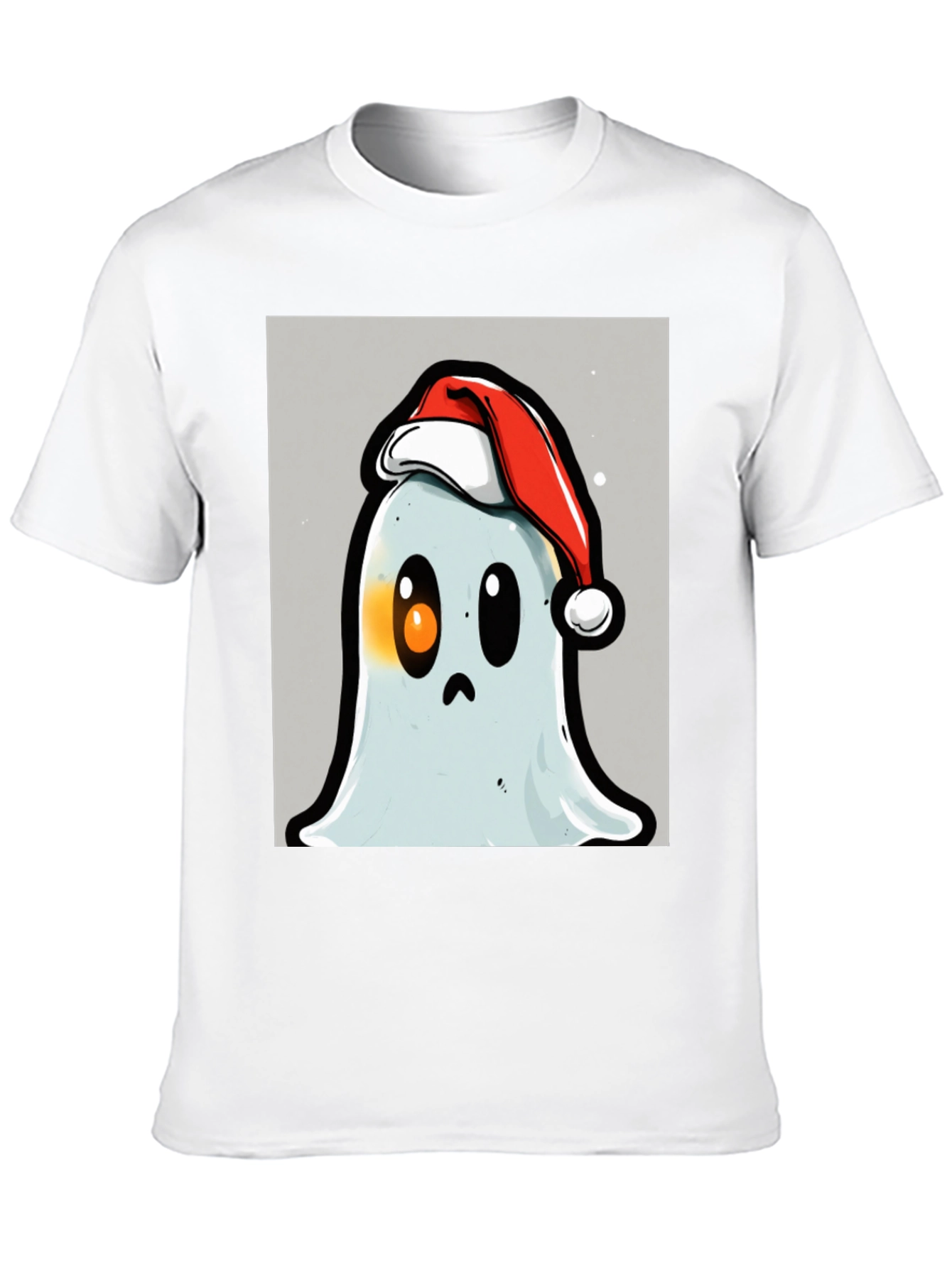 Festive Ghost T-Shirt - Holiday Spirit