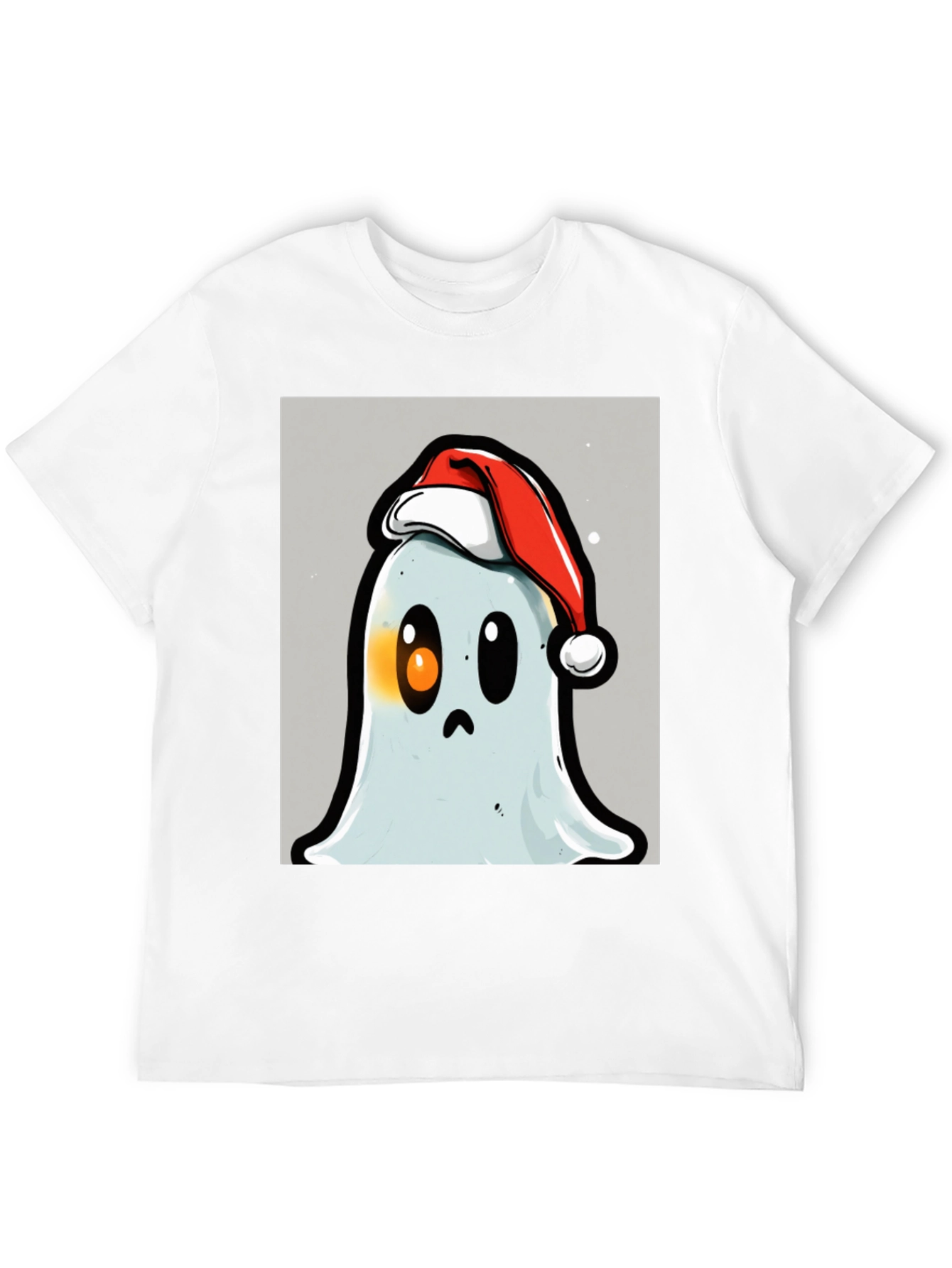 Festive Ghost T-Shirt - Holiday Spirit