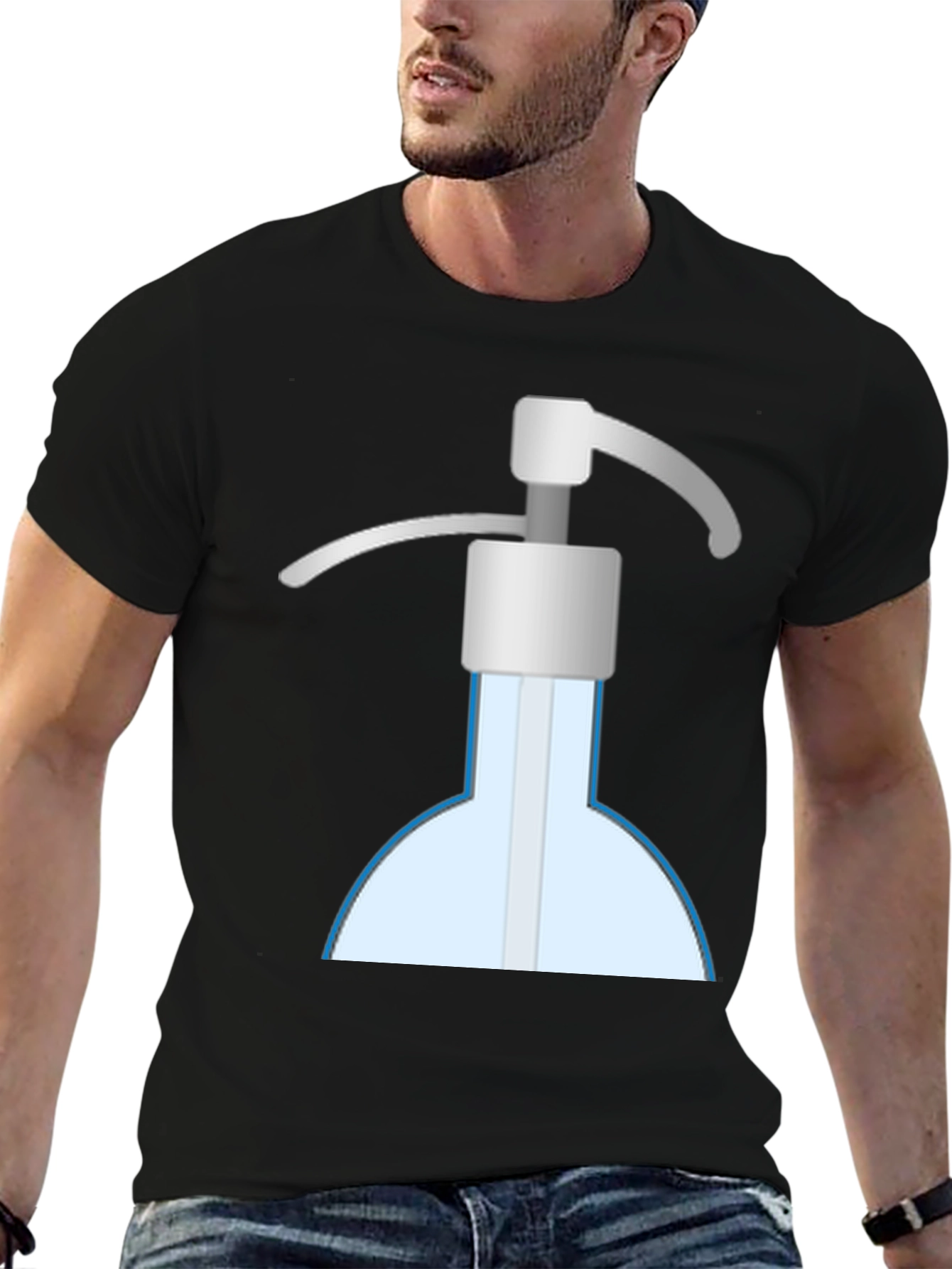 Novelty Hand Sanitizer Graphic T-Shirt