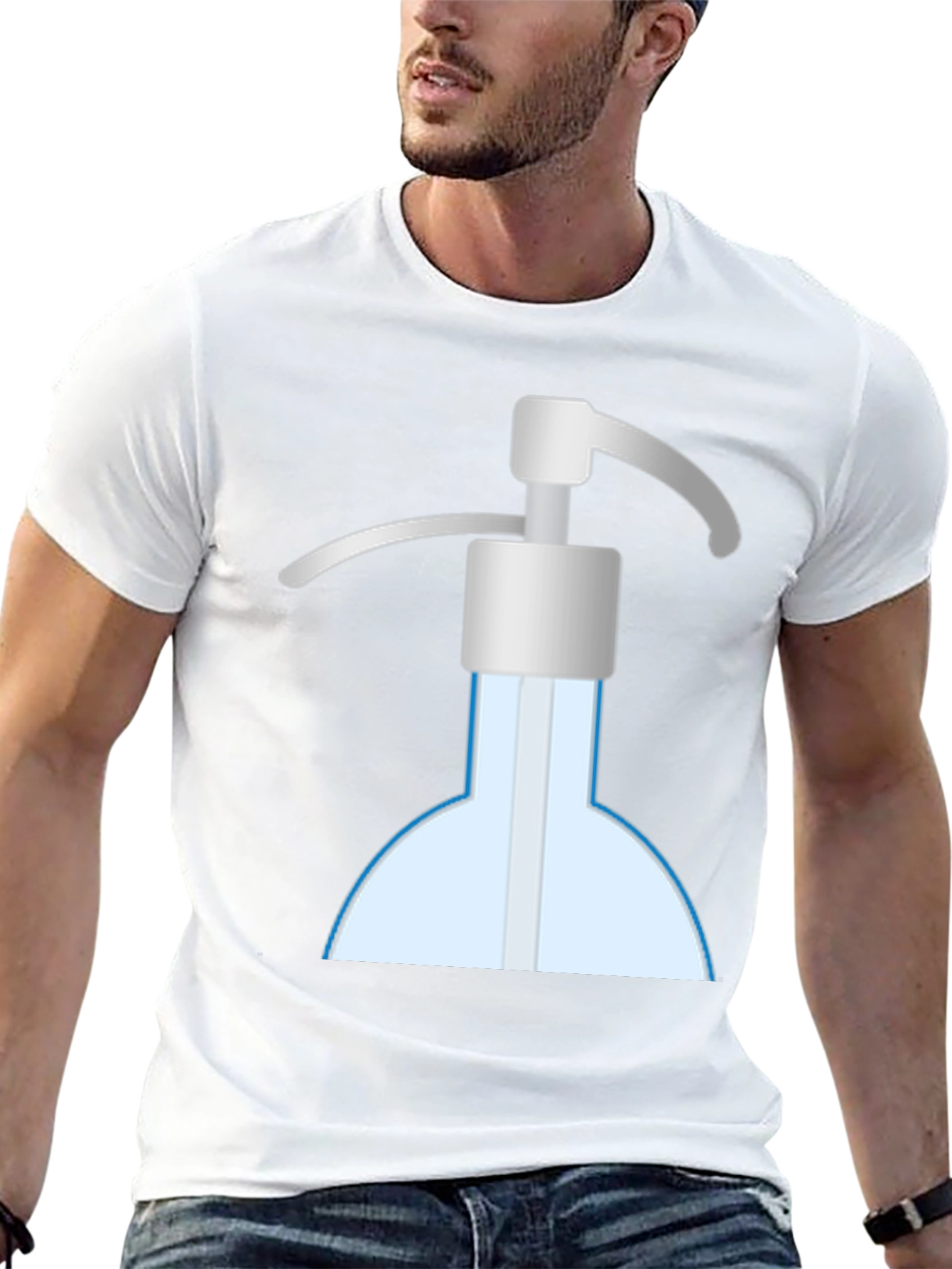 Novelty Hand Sanitizer Graphic T-Shirt