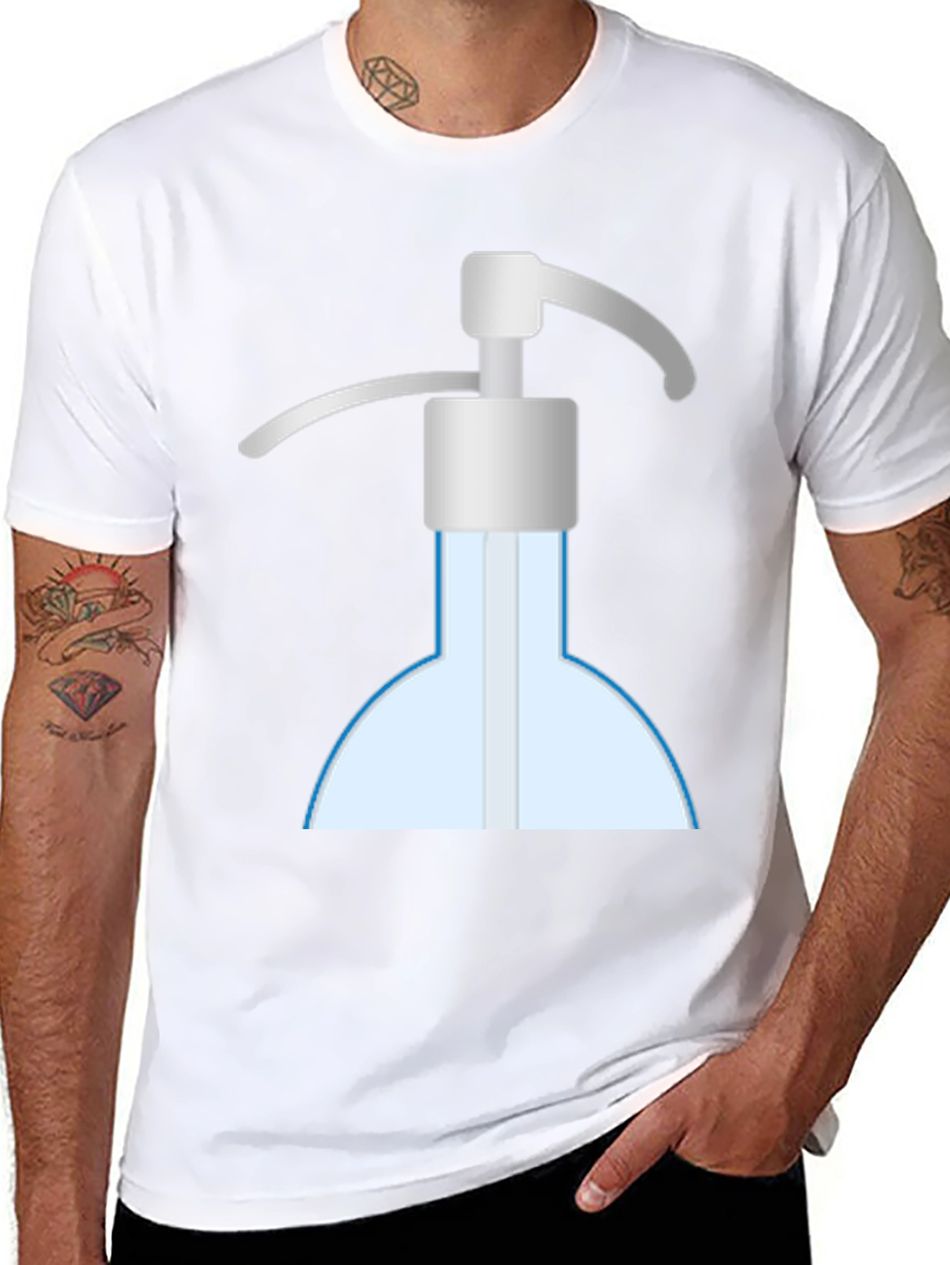 Novelty Hand Sanitizer Graphic T-Shirt