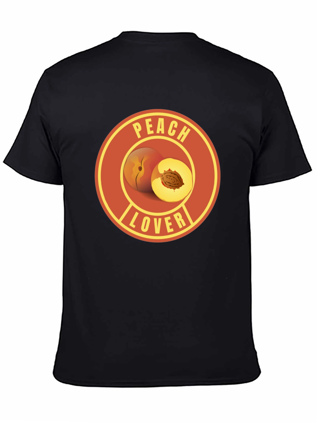 Peach Lover Graphic Tee - Fruit Humor T-Shirt