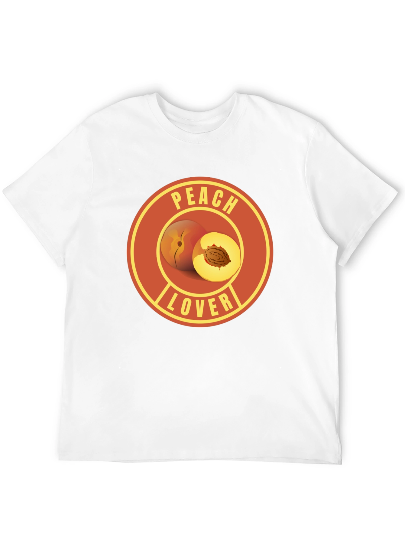 Peach Lover Graphic Tee - Fruit Humor T-Shirt