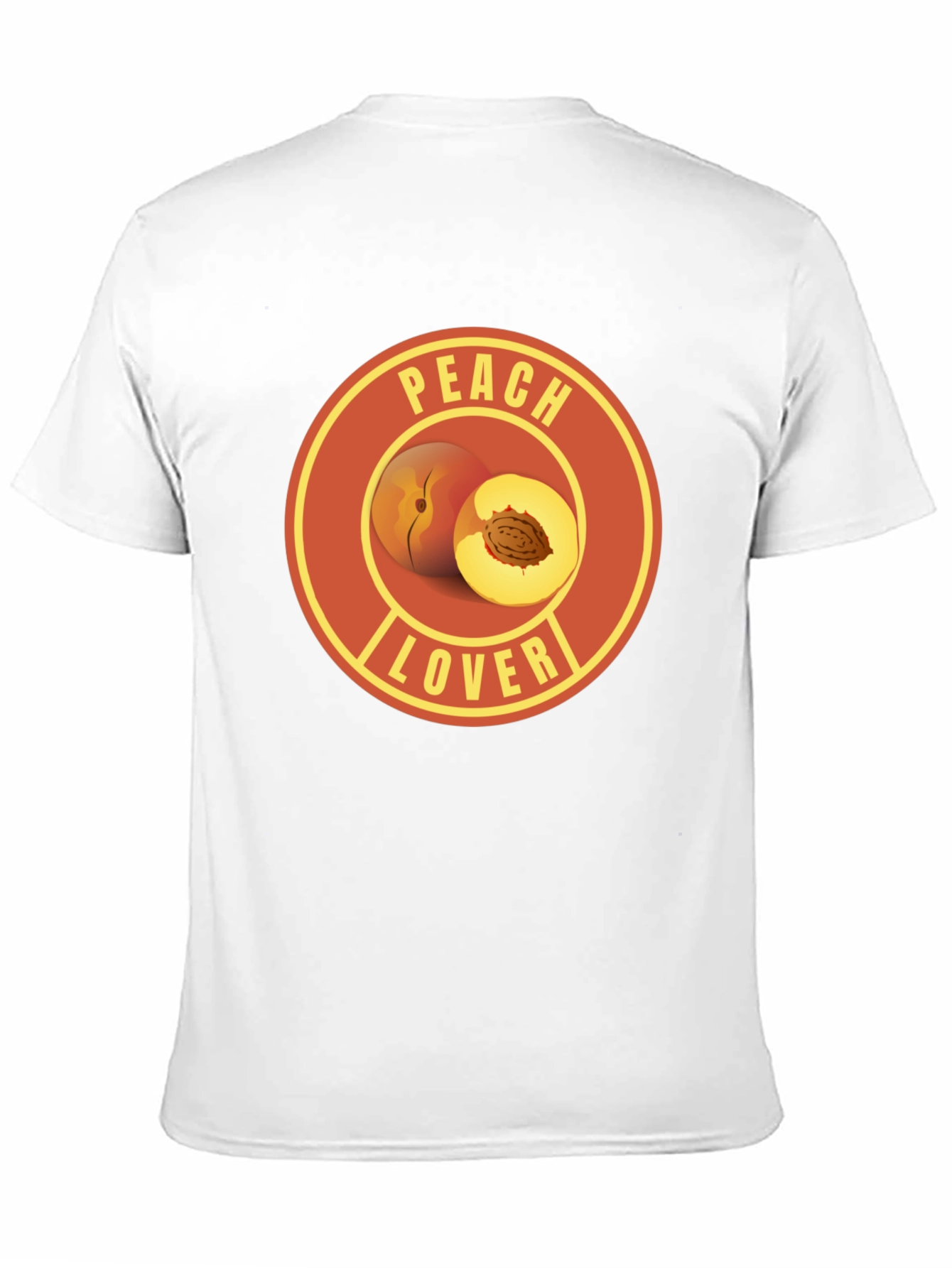 Peach Lover Graphic Tee - Fruit Humor T-Shirt