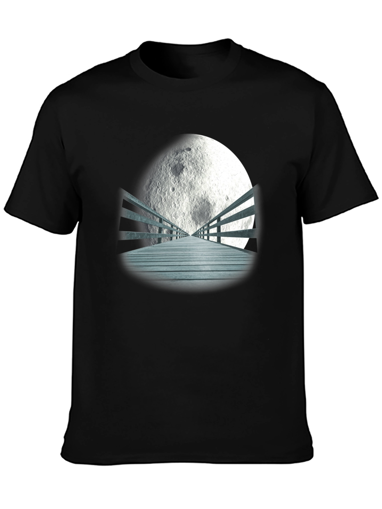 Moonlit Bridge Graphic T-Shirt