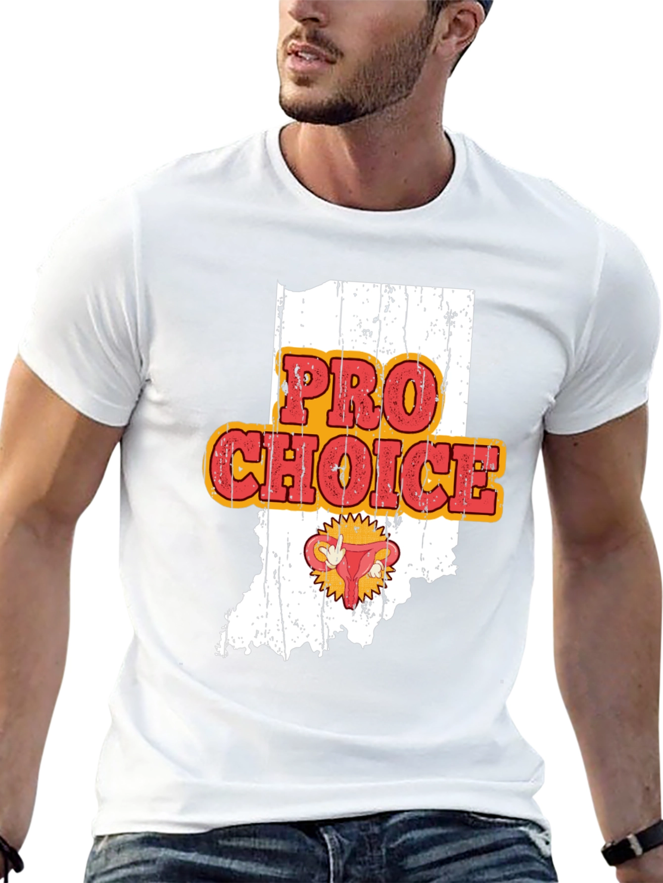Pro Choice Indiana Womens Rights Graphic Tee