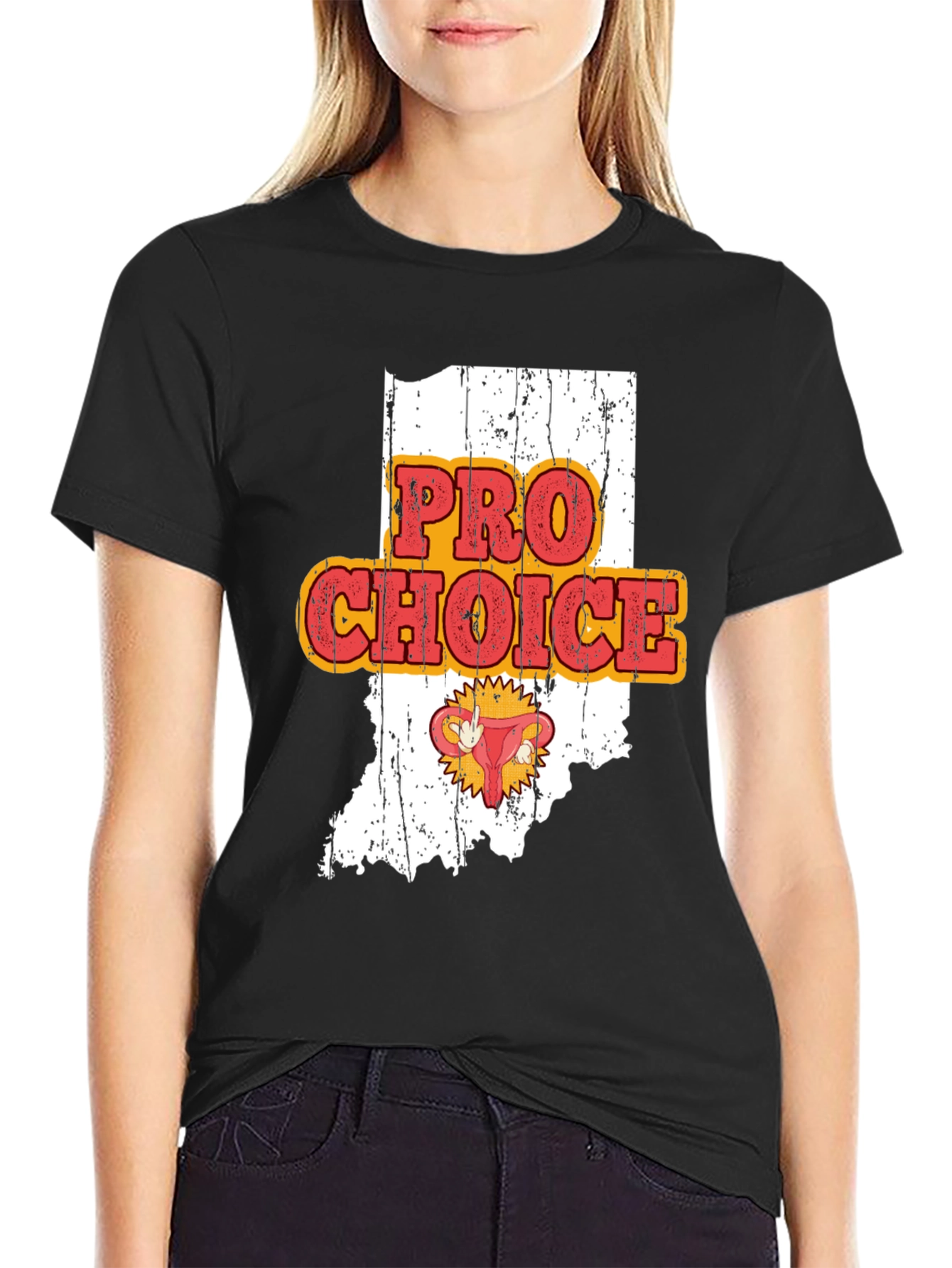 Pro Choice Indiana Womens Rights Graphic Tee