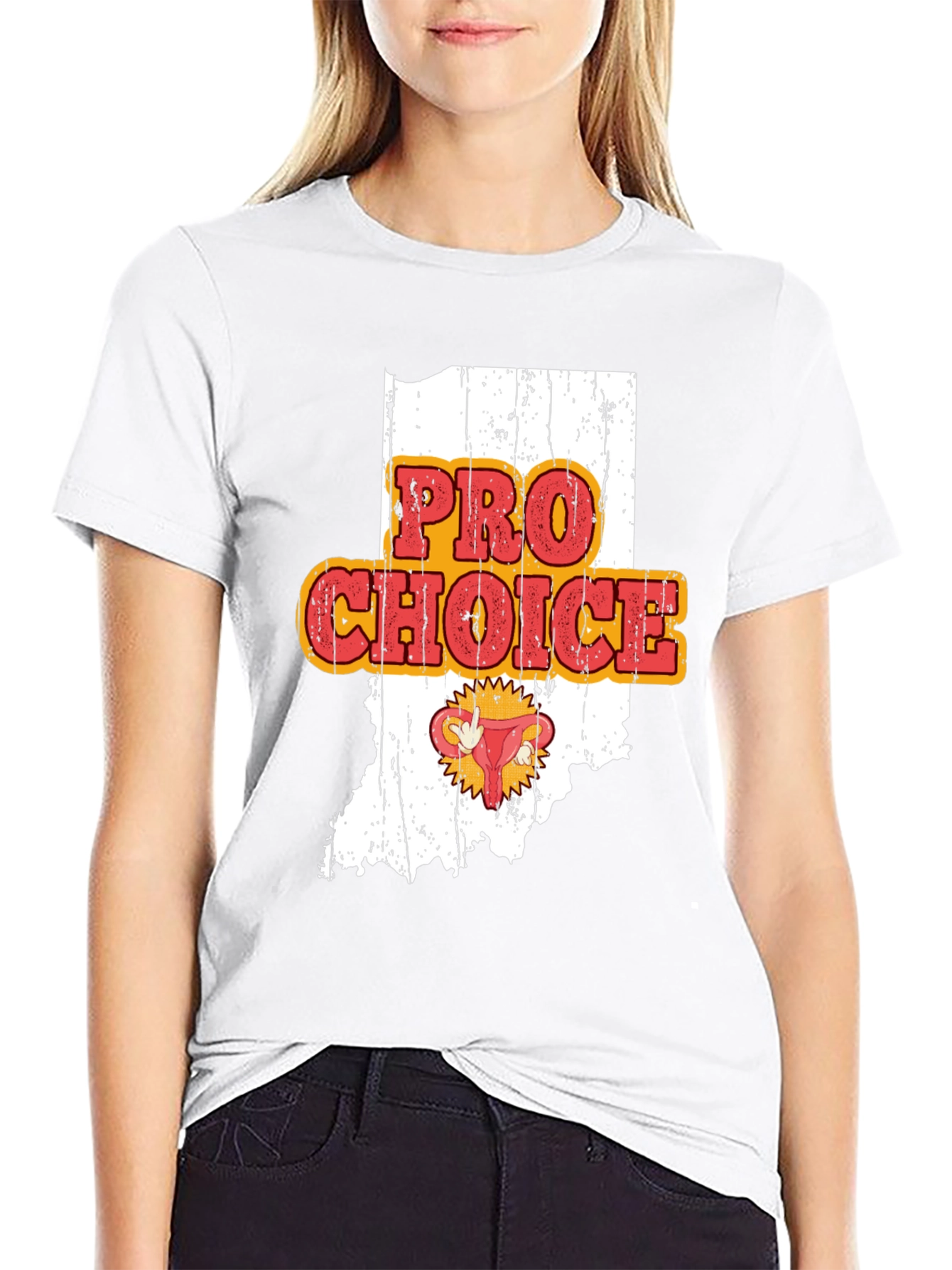 Pro Choice Indiana Womens Rights Graphic Tee
