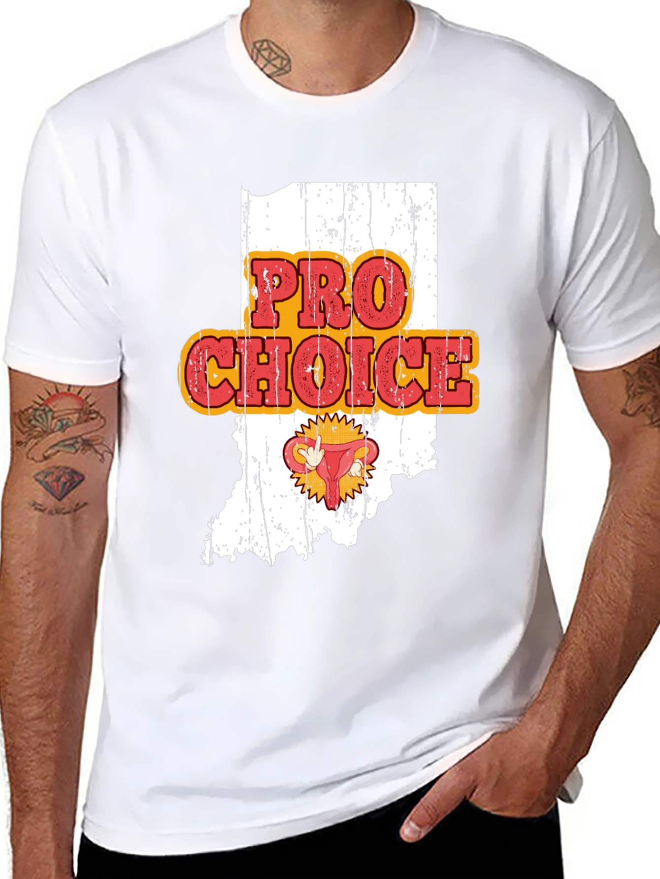 Pro Choice Indiana Womens Rights Graphic Tee