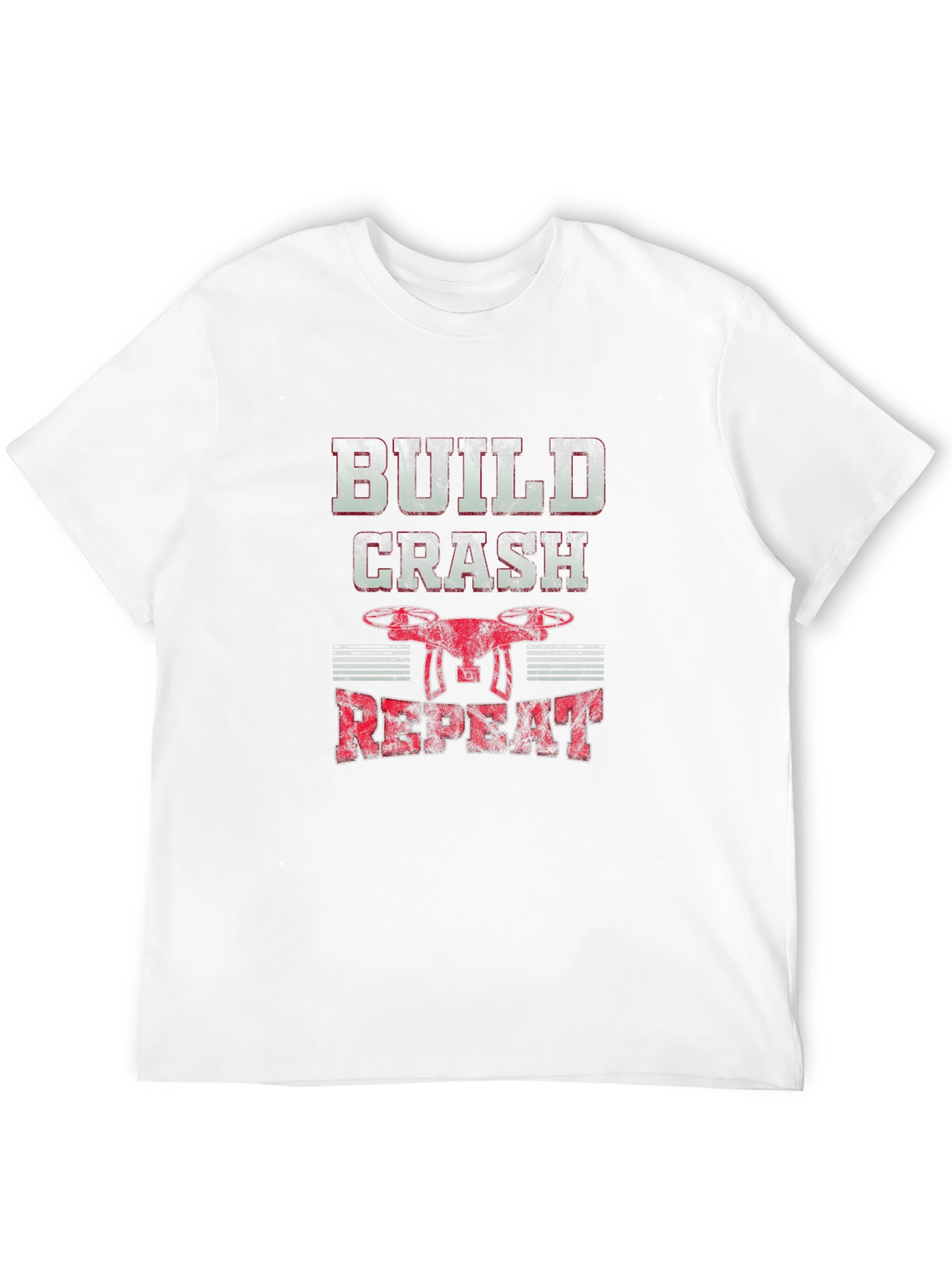 Build Crash Repeat Drone Hobbyist Graphic Tee