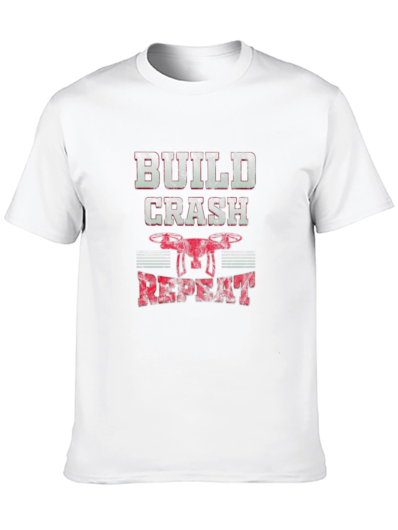 Build Crash Repeat Drone Hobbyist Graphic Tee