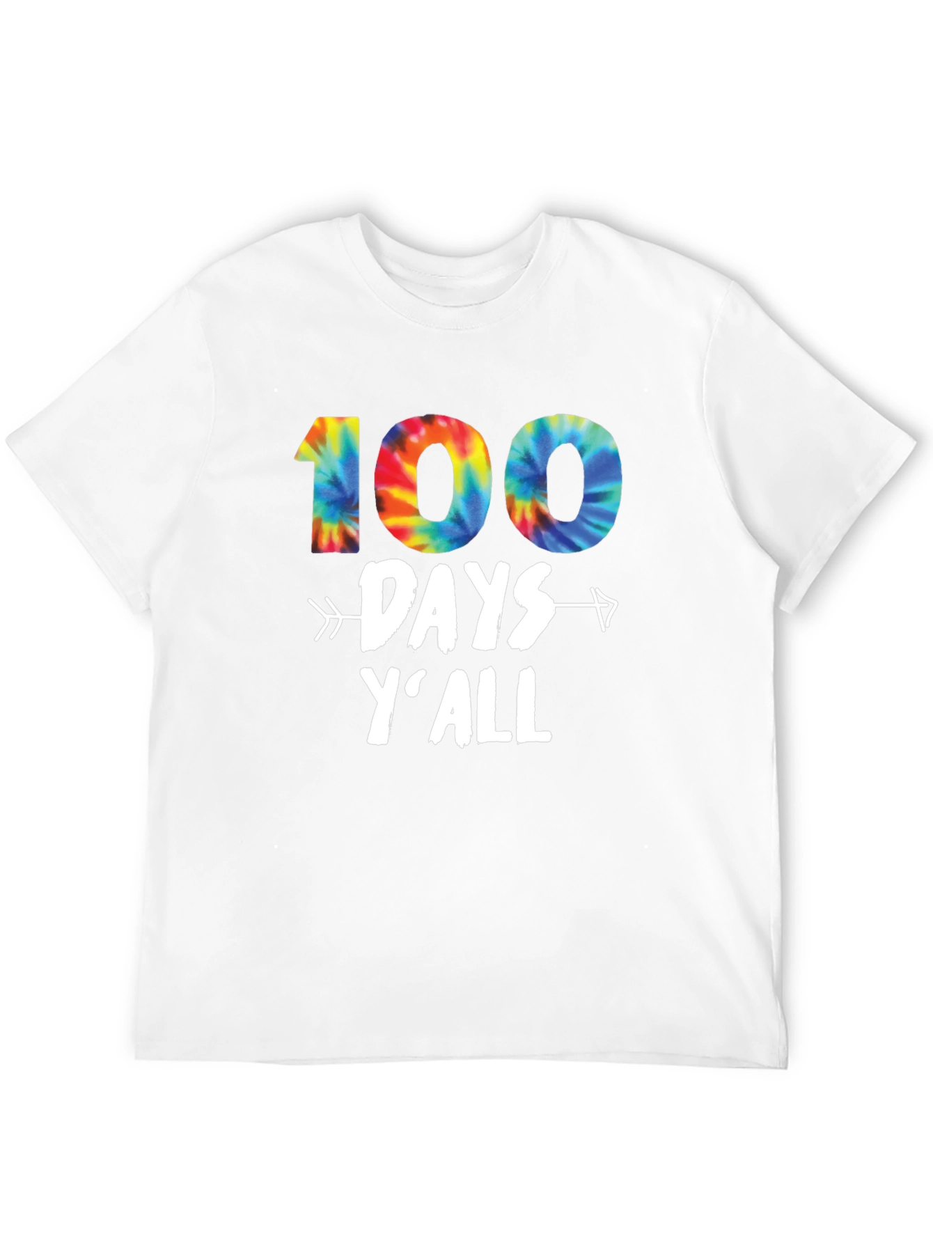 100 Days Yall Tie Dye T-Shirt