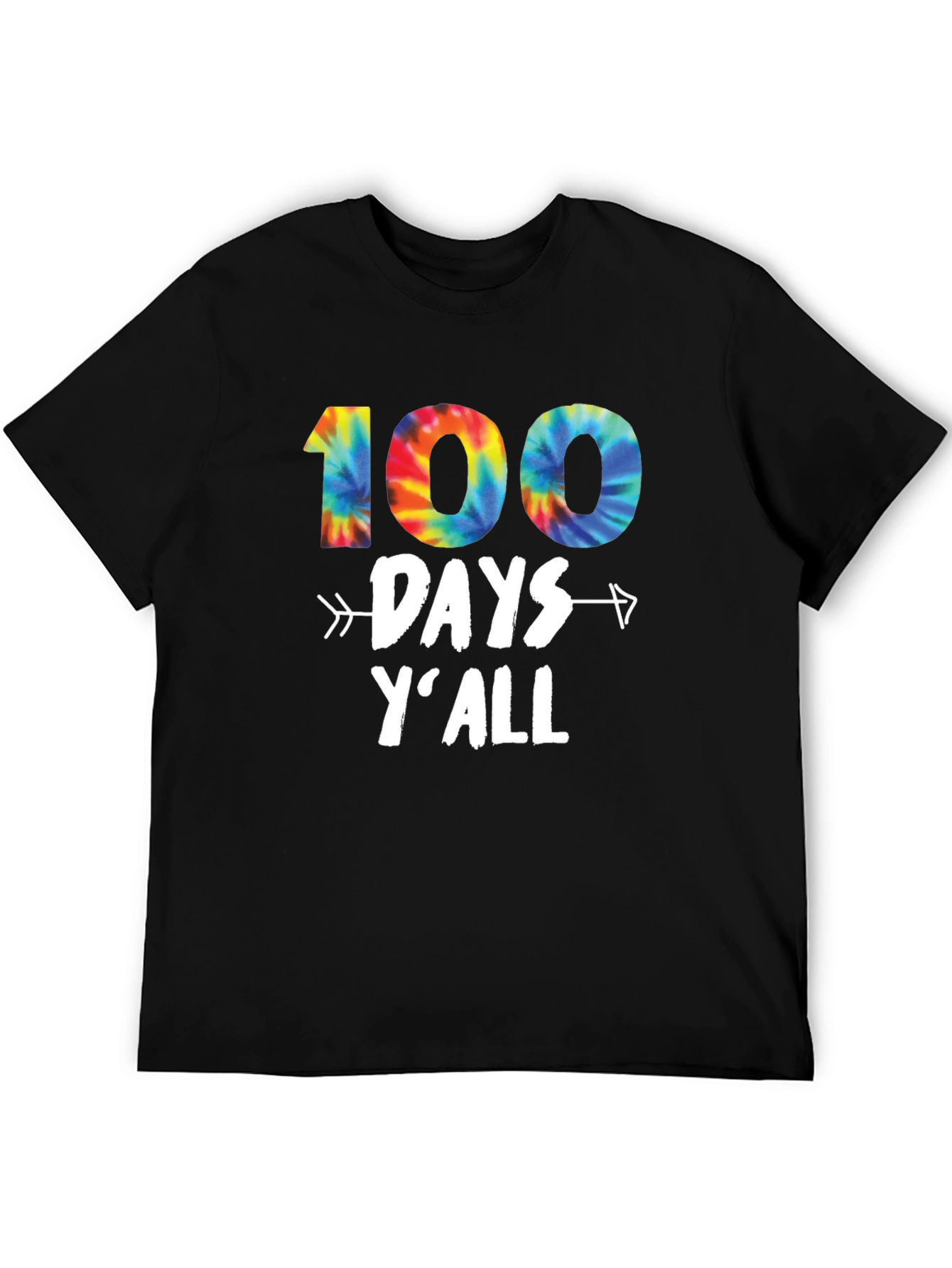 100 Days Yall Tie Dye T-Shirt