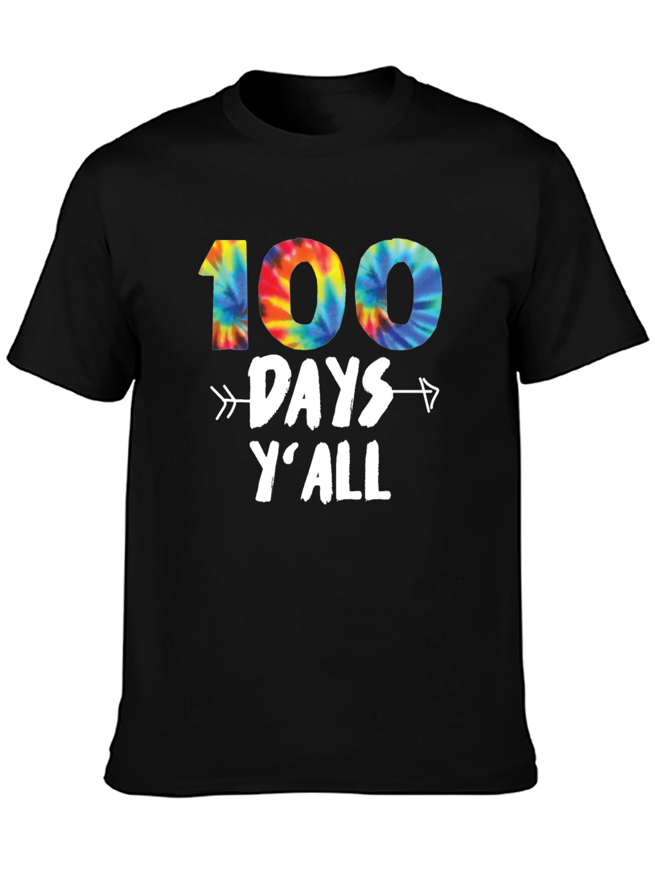 100 Days Yall Tie Dye T-Shirt