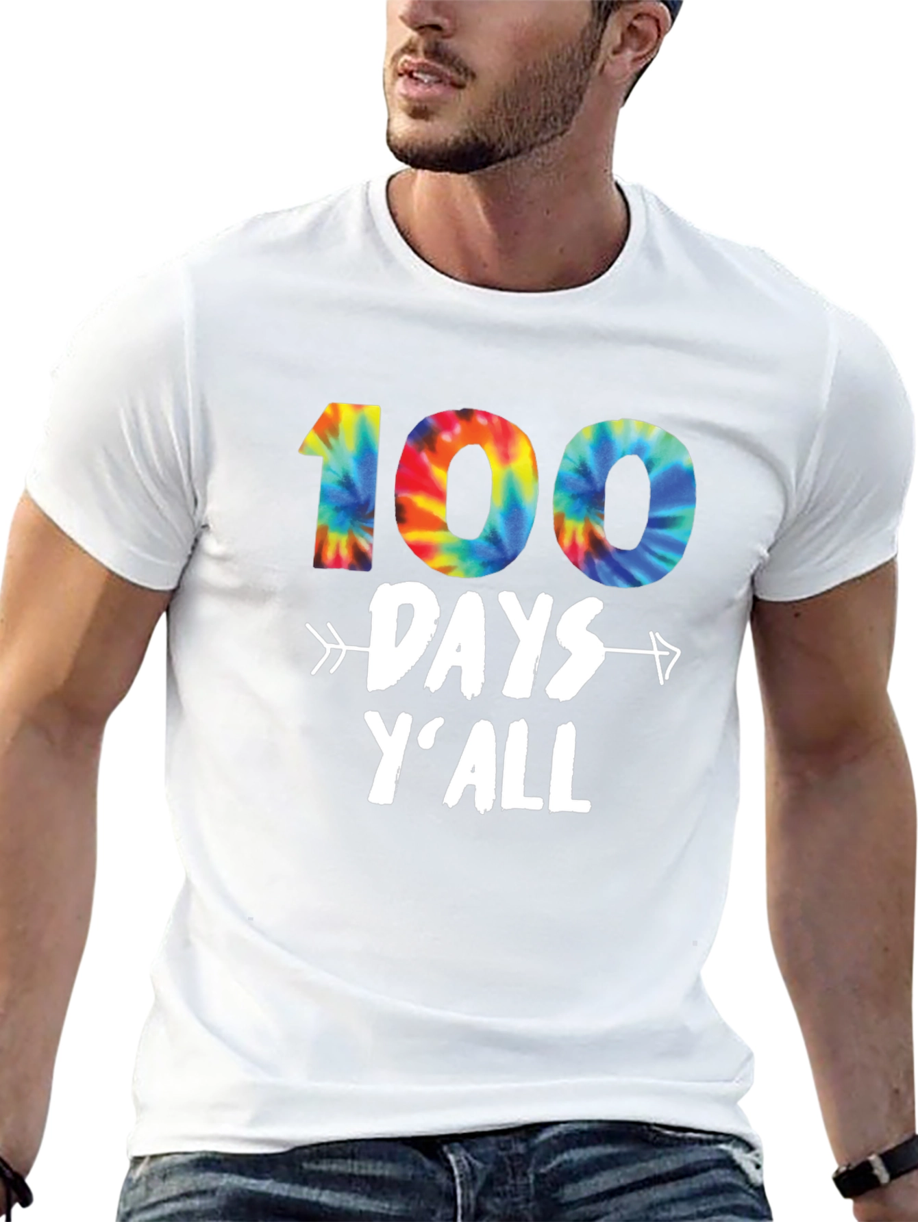100 Days Yall Tie Dye T-Shirt