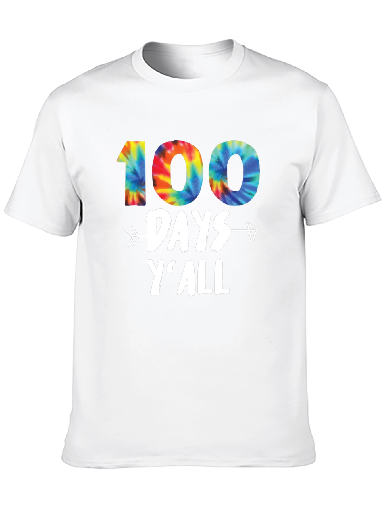 100 Days Yall Tie Dye T-Shirt
