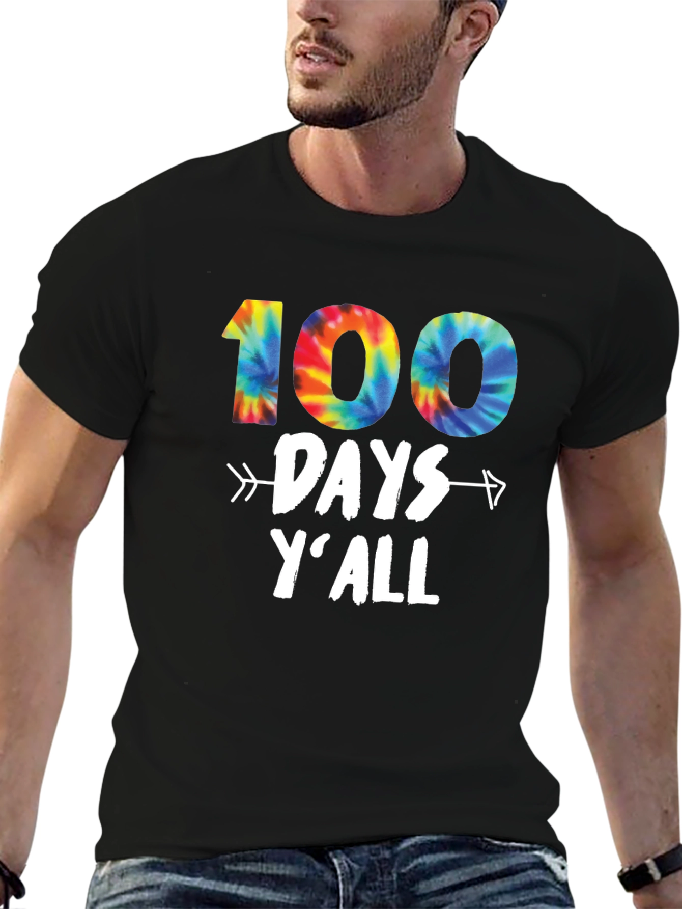 100 Days Yall Tie Dye T-Shirt