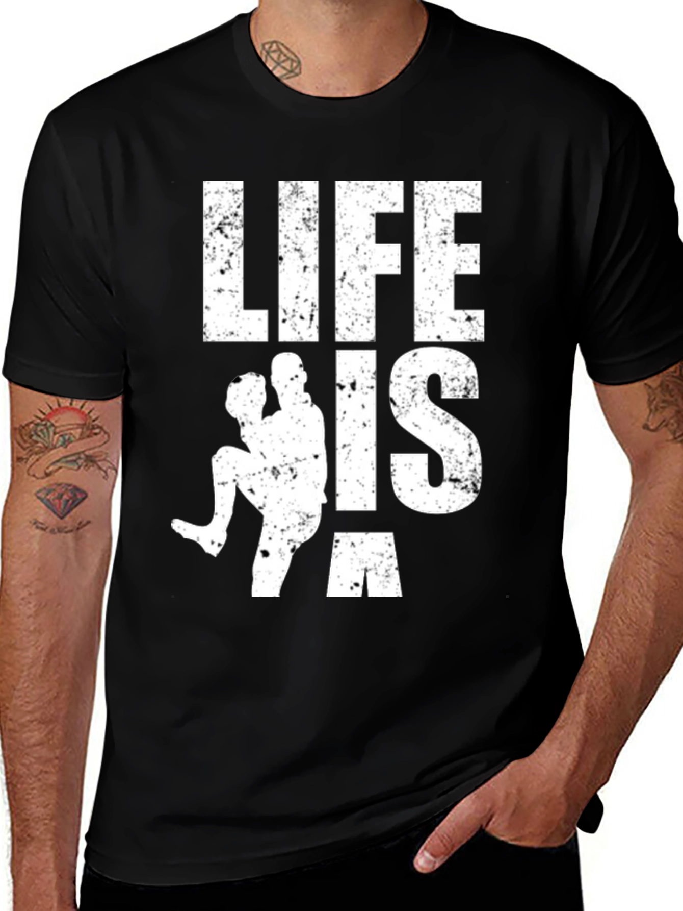 Life is a Pitch T-Shirt - Baseball Fan Tee
