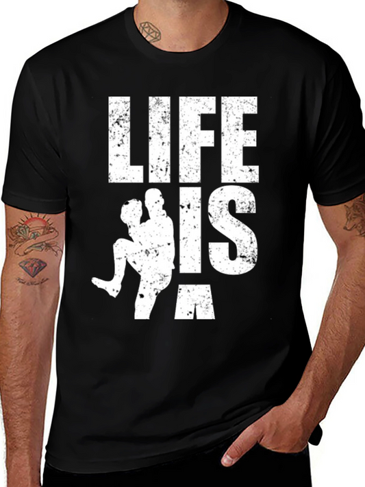 Life is a Pitch T-Shirt - Baseball Fan Tee
