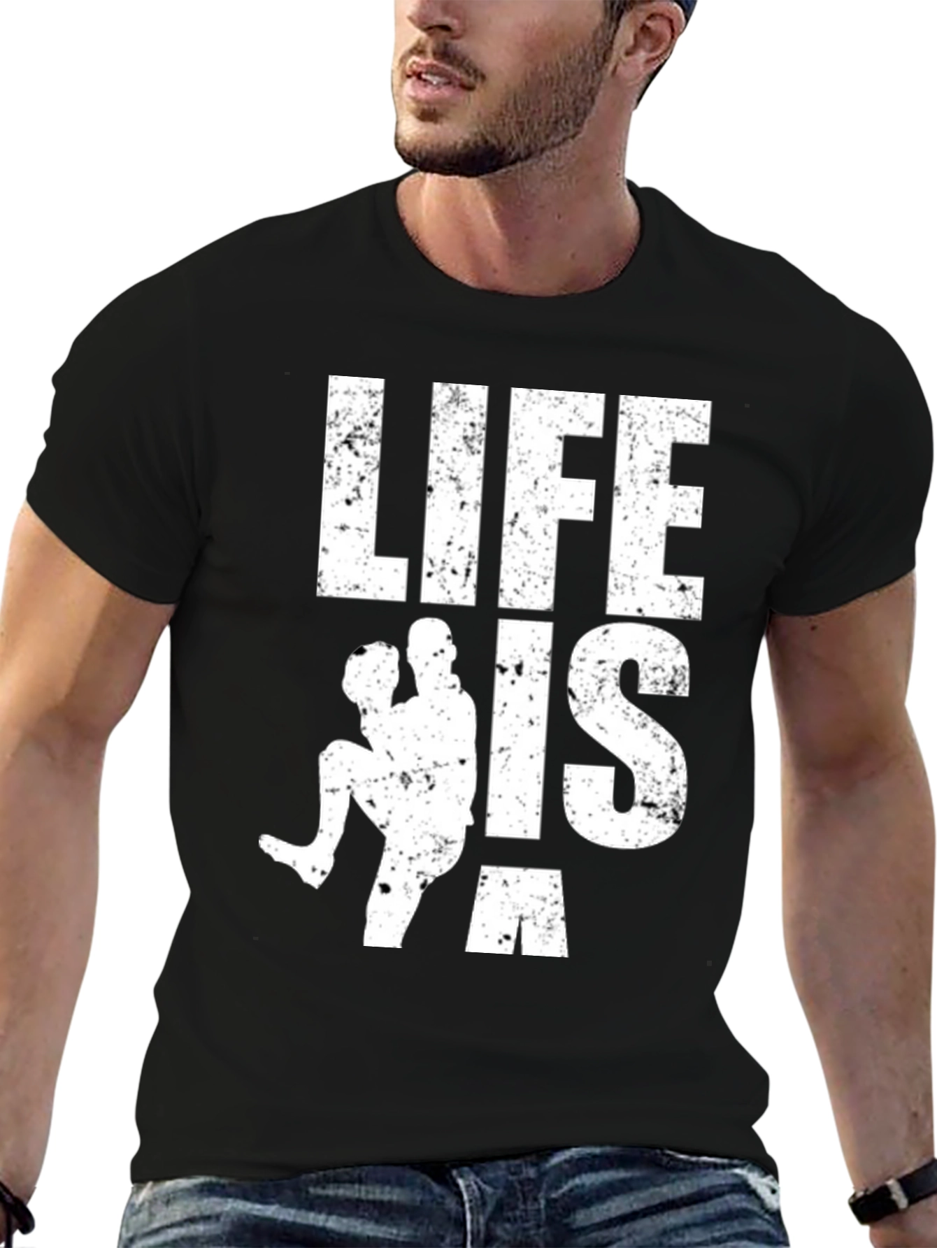 Life is a Pitch T-Shirt - Baseball Fan Tee
