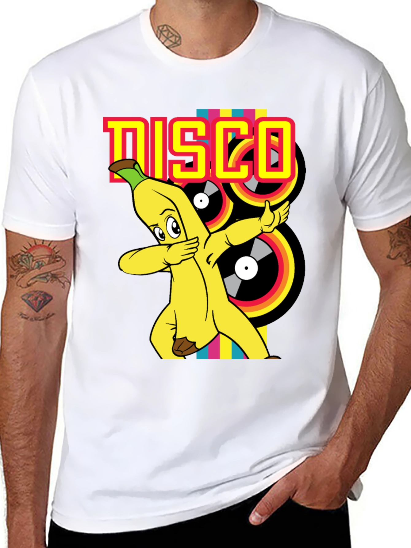 Banana Disco T-Shirt - Fun Cartoon Graphic Tee