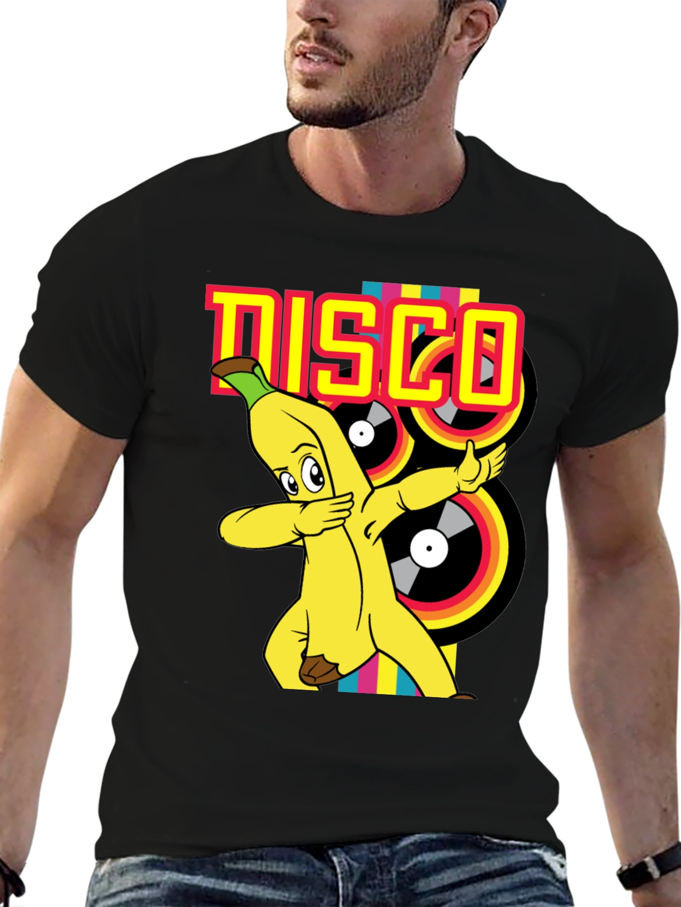 Banana Disco T-Shirt - Fun Cartoon Graphic Tee