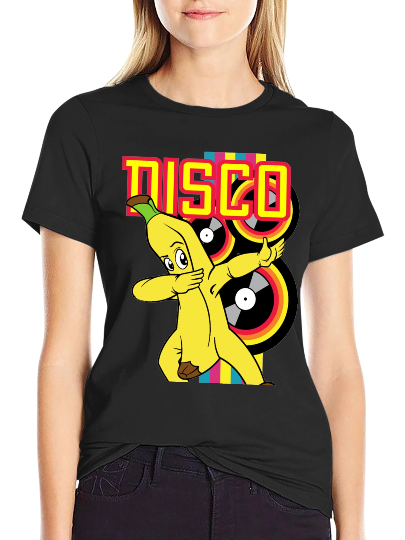 Banana Disco T-Shirt - Fun Cartoon Graphic Tee