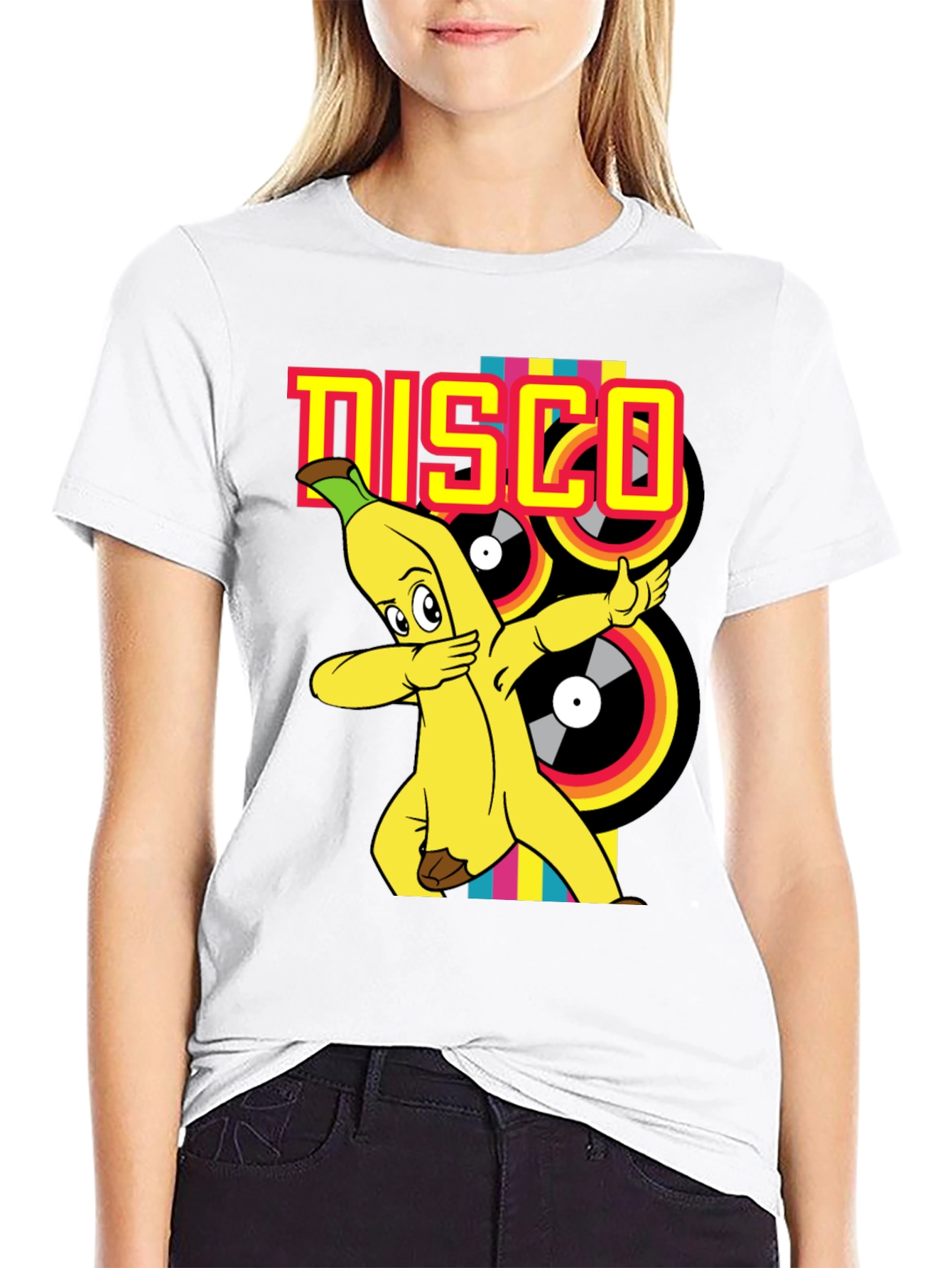 Banana Disco T-Shirt - Fun Cartoon Graphic Tee