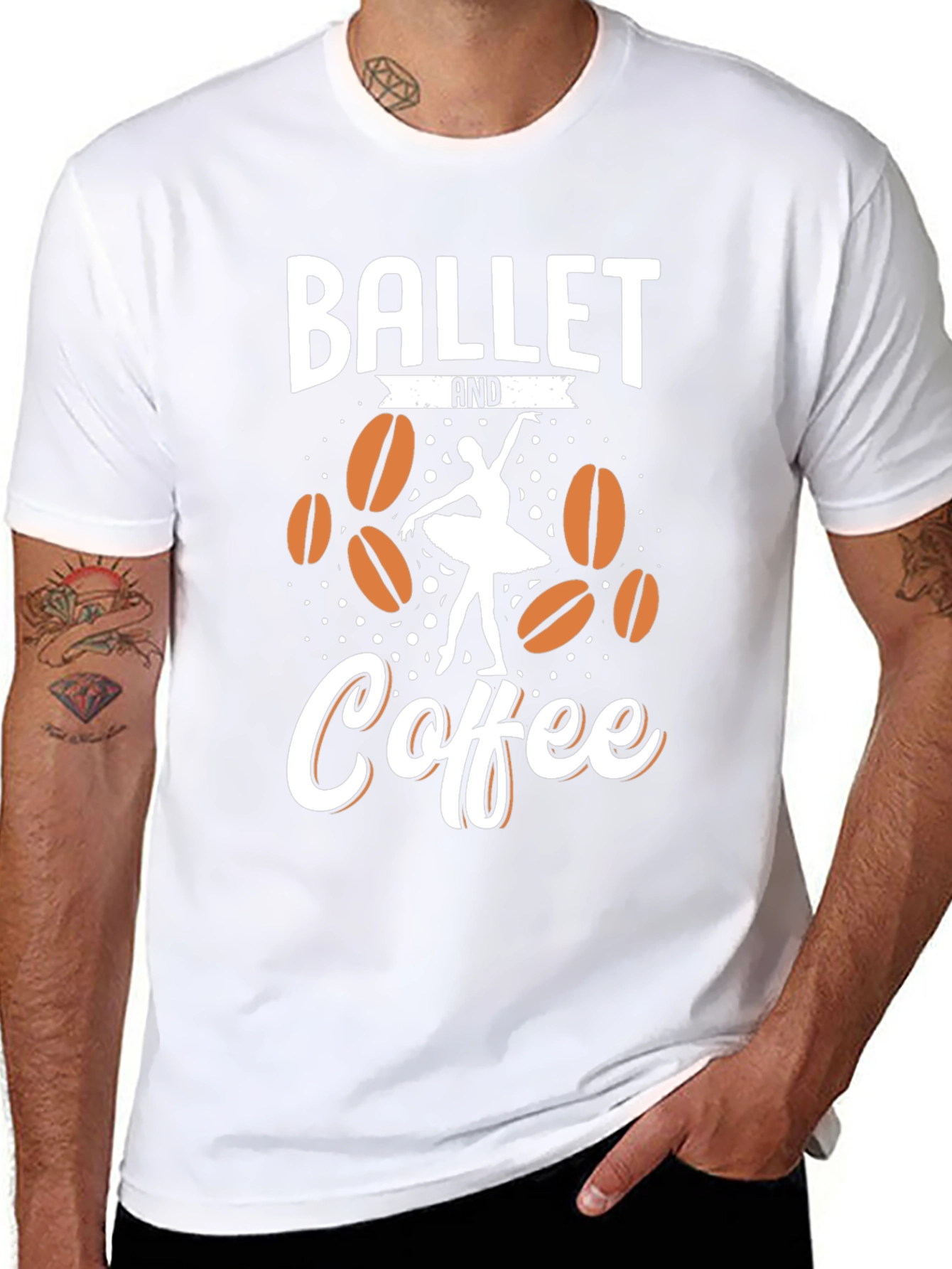 Ballet and Coffee Graphic Tee - Dancer Gift
