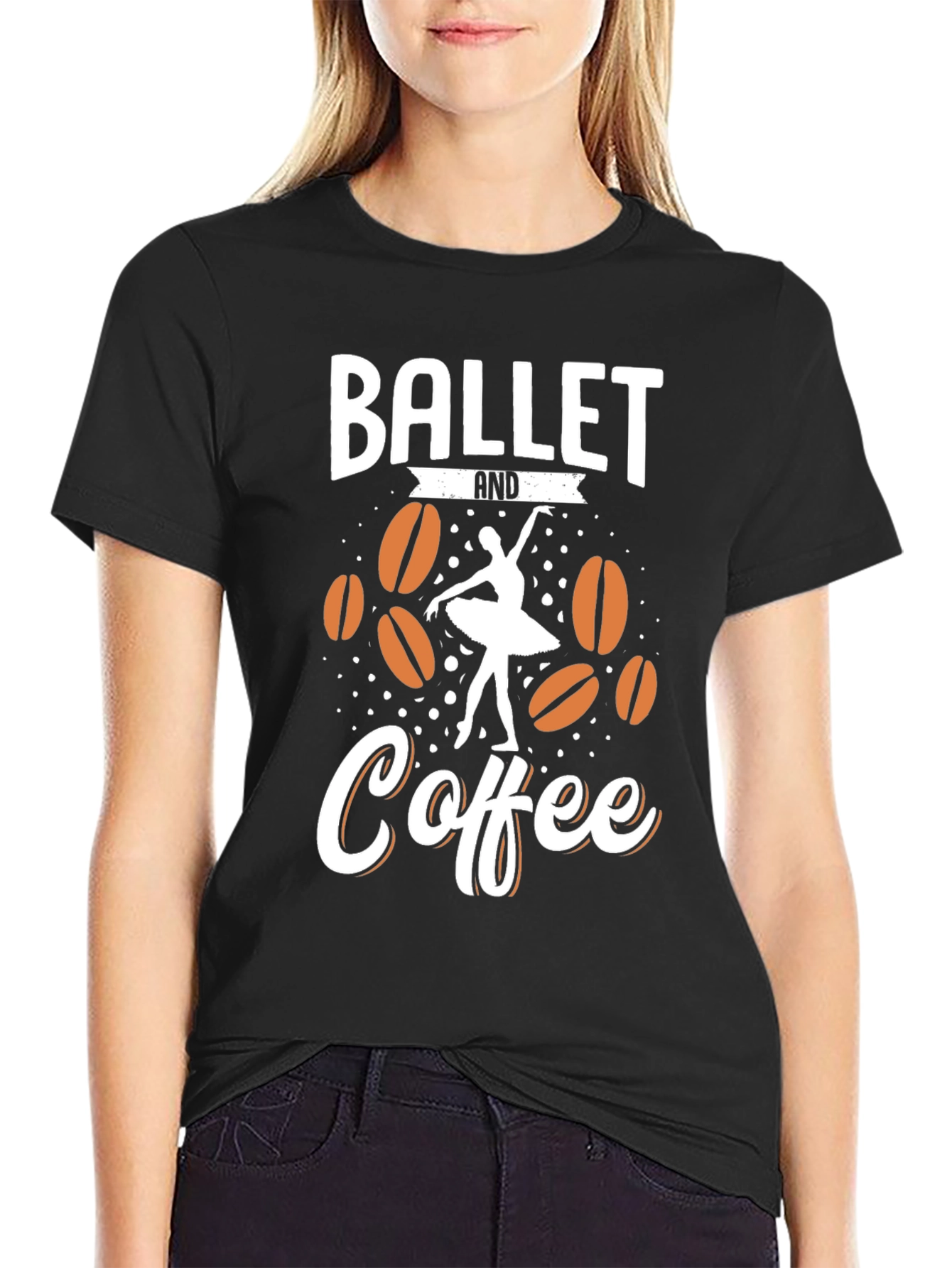 Ballet and Coffee Graphic Tee - Dancer Gift