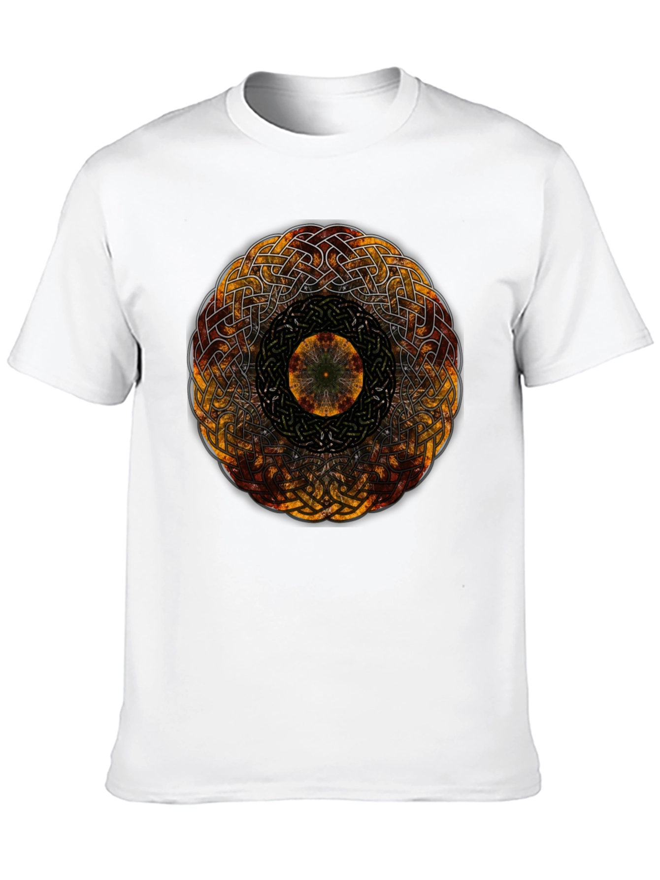 Celtic Knot Mandala Graphic Black Tee