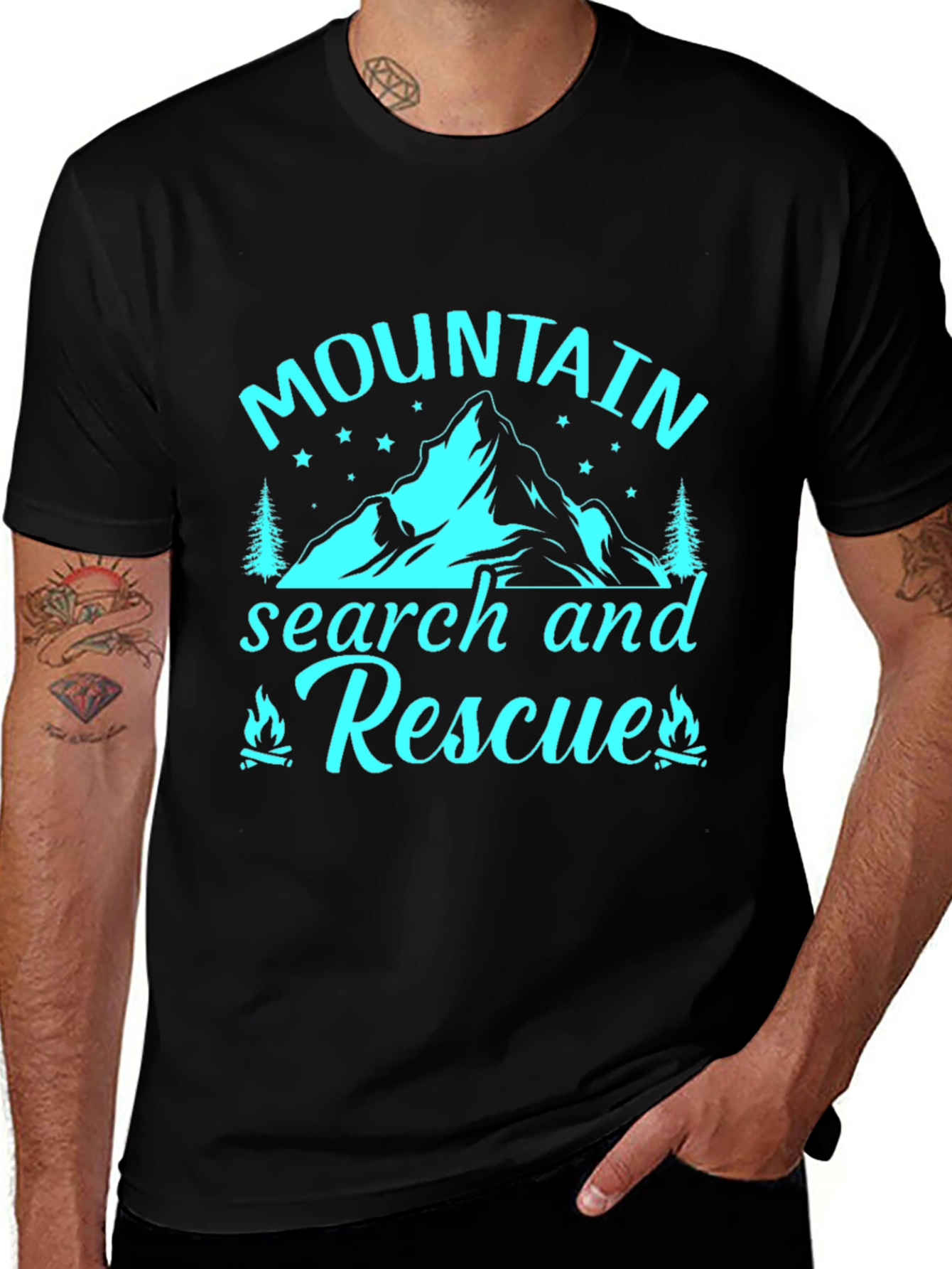 Mountain Search and Rescue Graphic T-Shirt