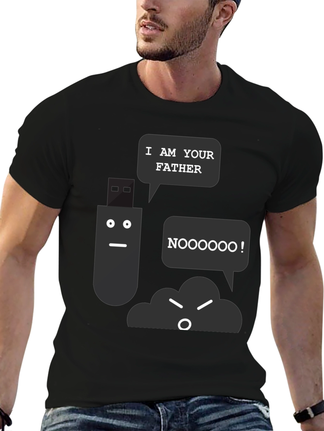 I Am Your Father USB vs Cloud T-Shirt