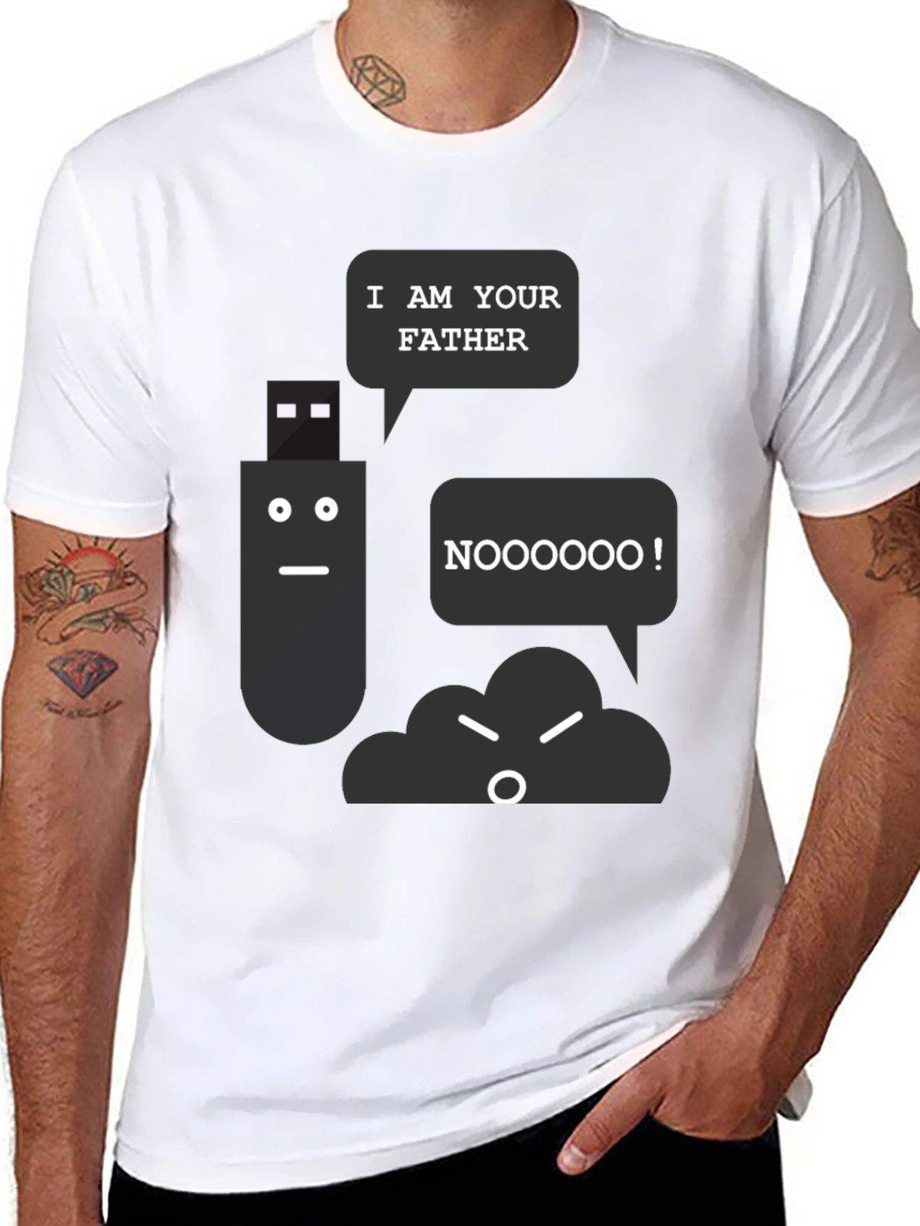 I Am Your Father USB vs Cloud T-Shirt