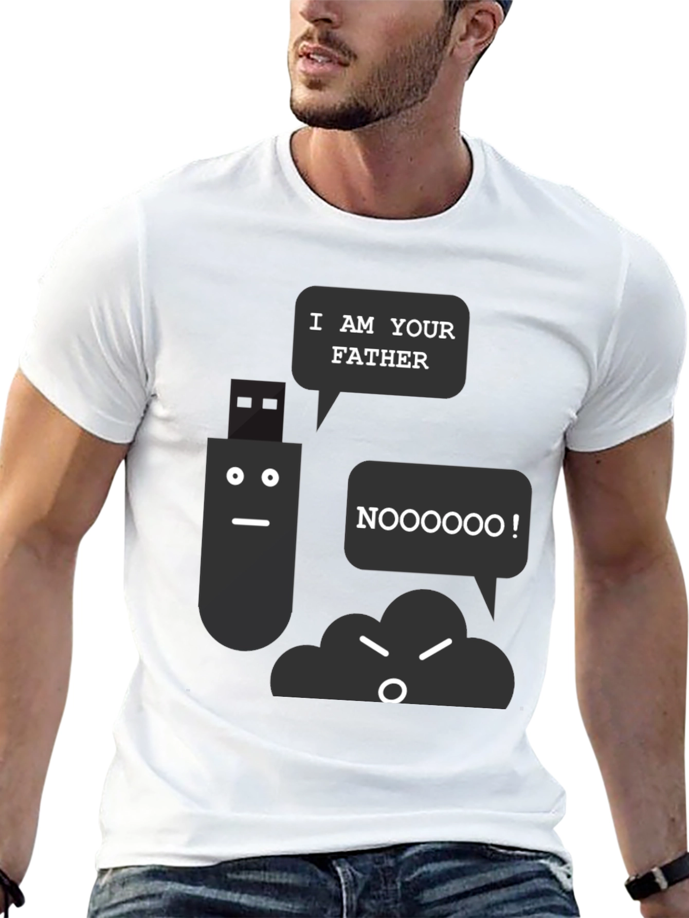 I Am Your Father USB vs Cloud T-Shirt