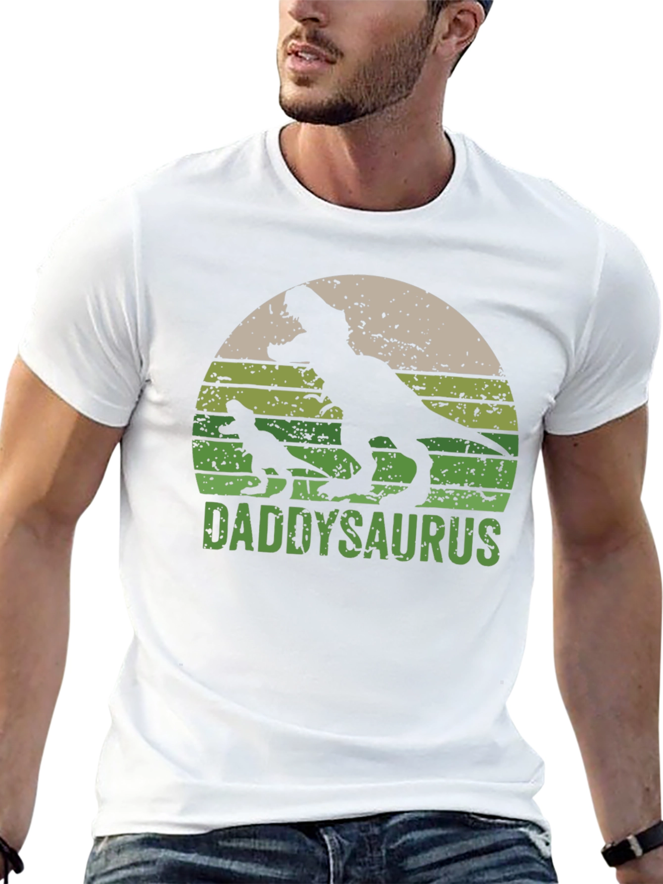 Daddysaurus T-Shirt - Fathers Day Dinosaur Tee