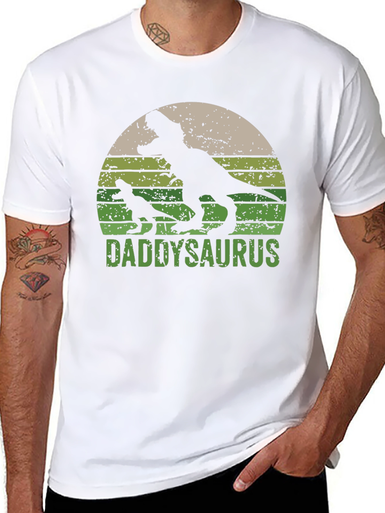 Daddysaurus T-Shirt - Fathers Day Dinosaur Tee