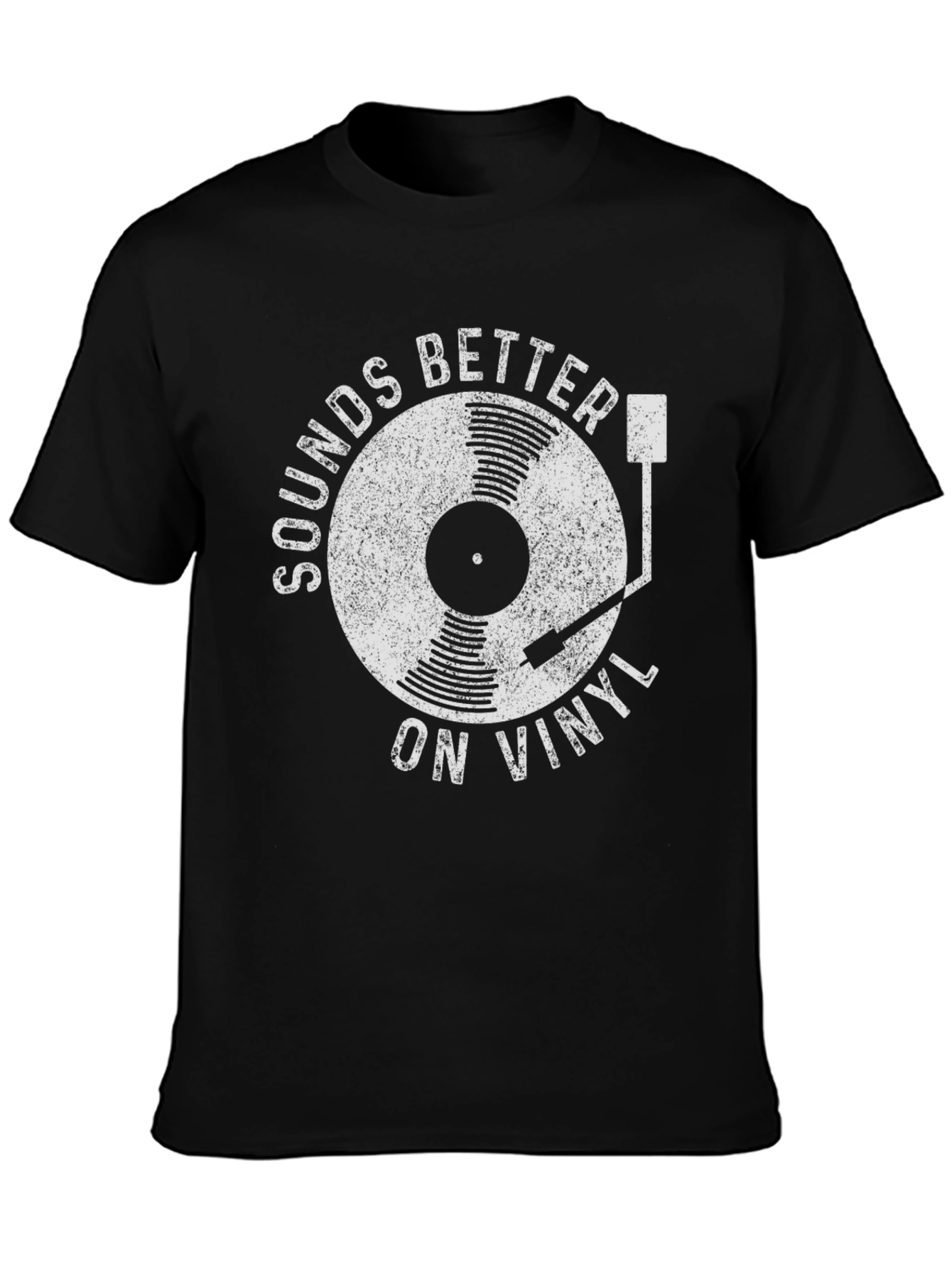 Sounds Better on Vinyl Black T-Shirt