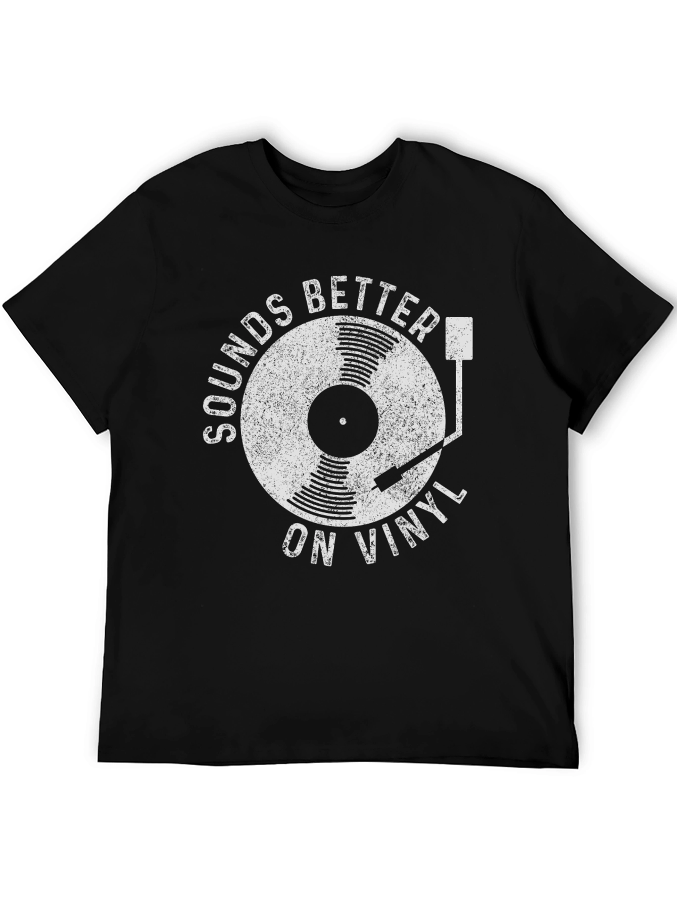 Sounds Better on Vinyl Black T-Shirt