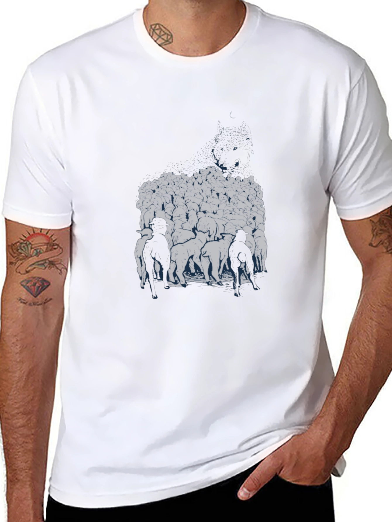 Herd Mentality Black Graphic Tee