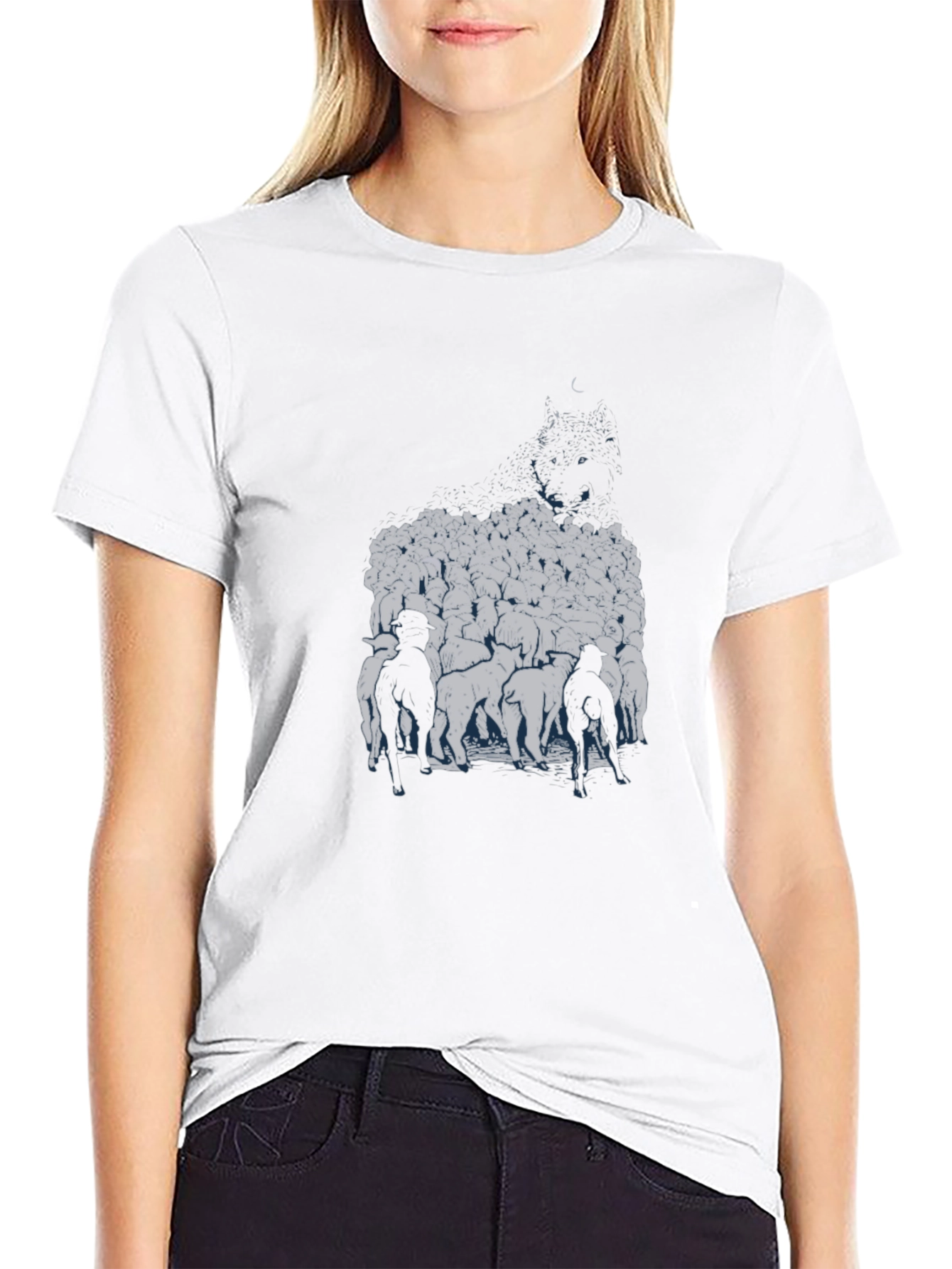Herd Mentality Black Graphic Tee