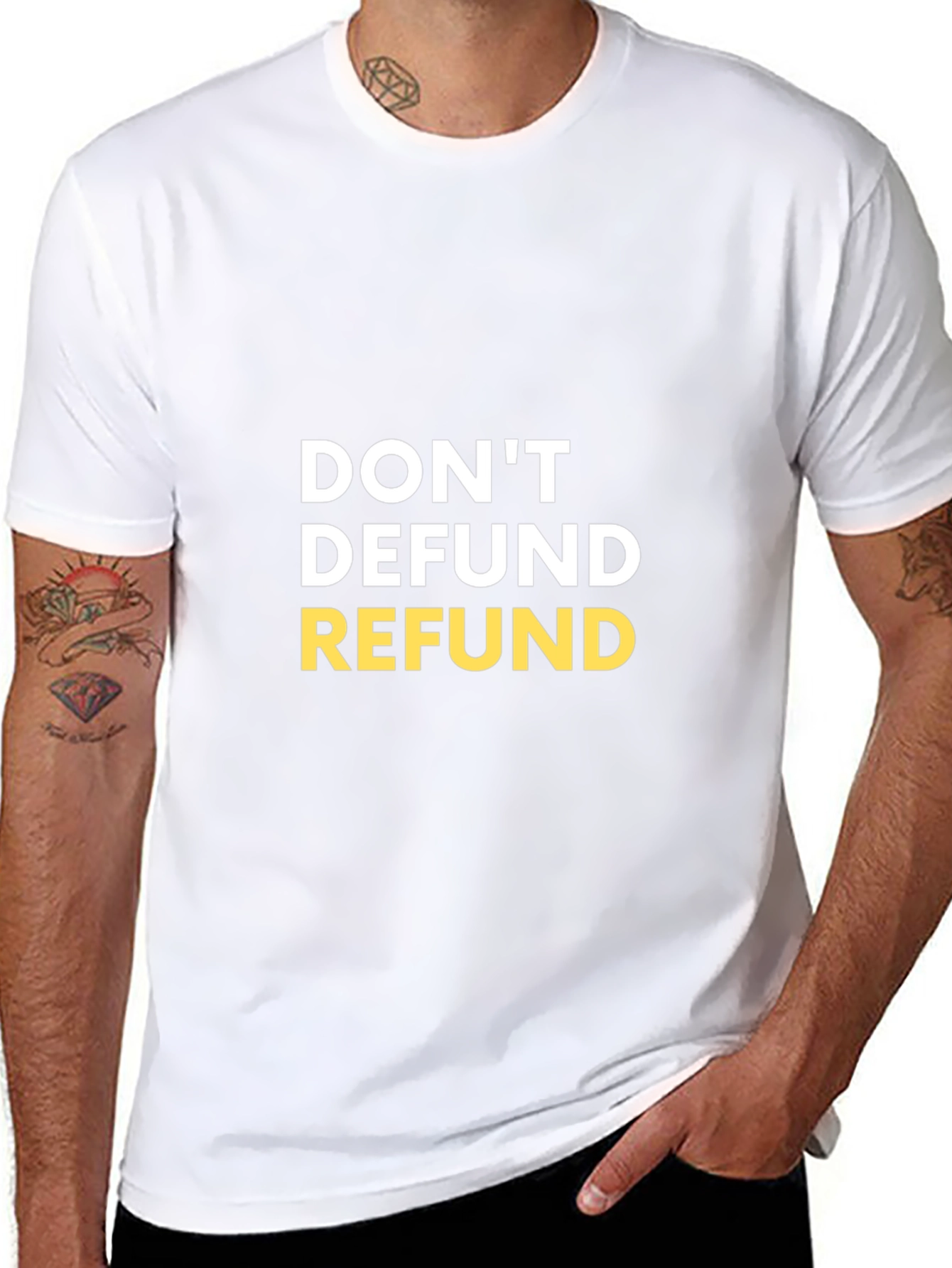 Dont Defund Refund Graphic Tee
