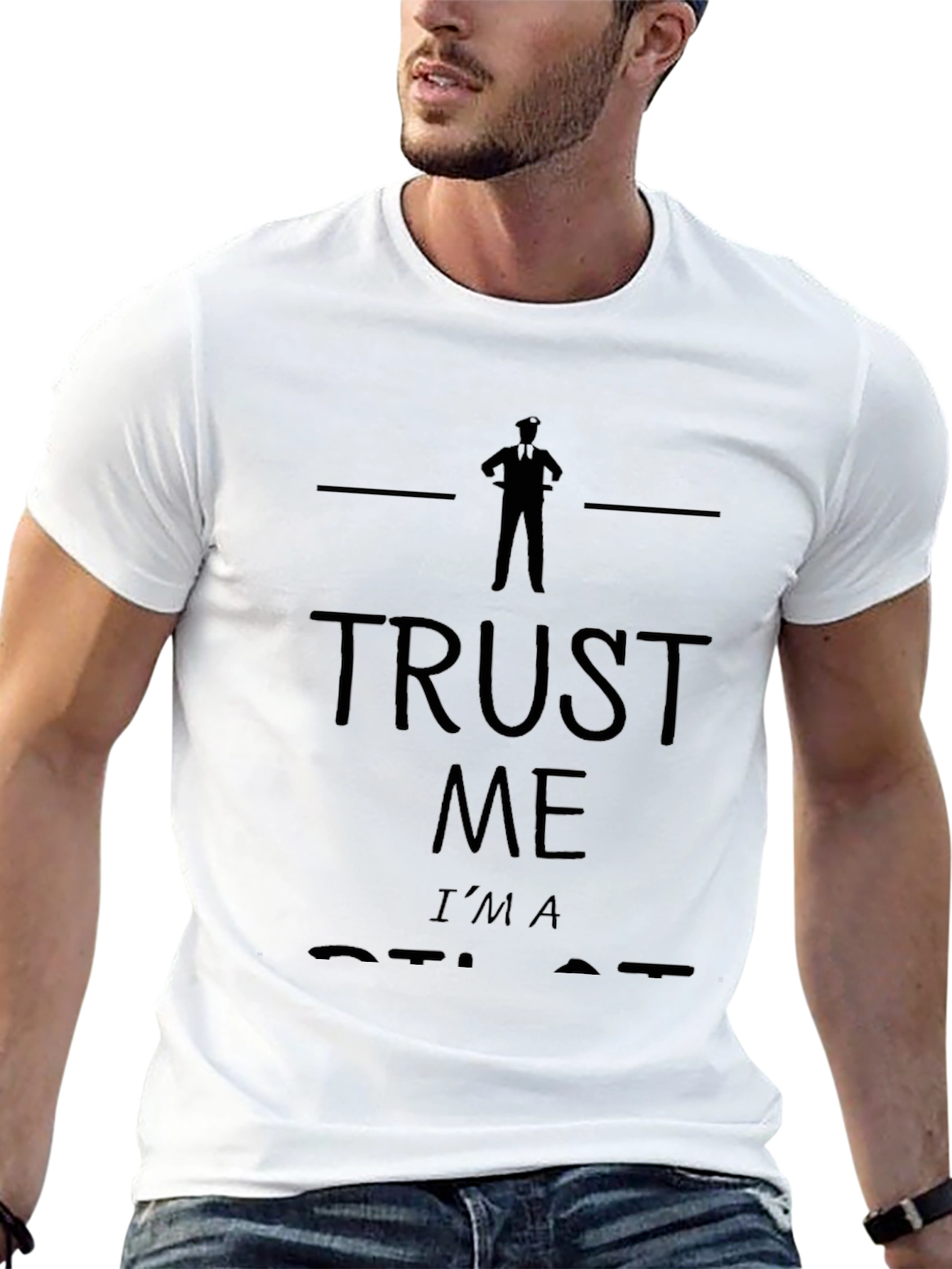 Trust Me Im A Pilot Funny Black T-Shirt