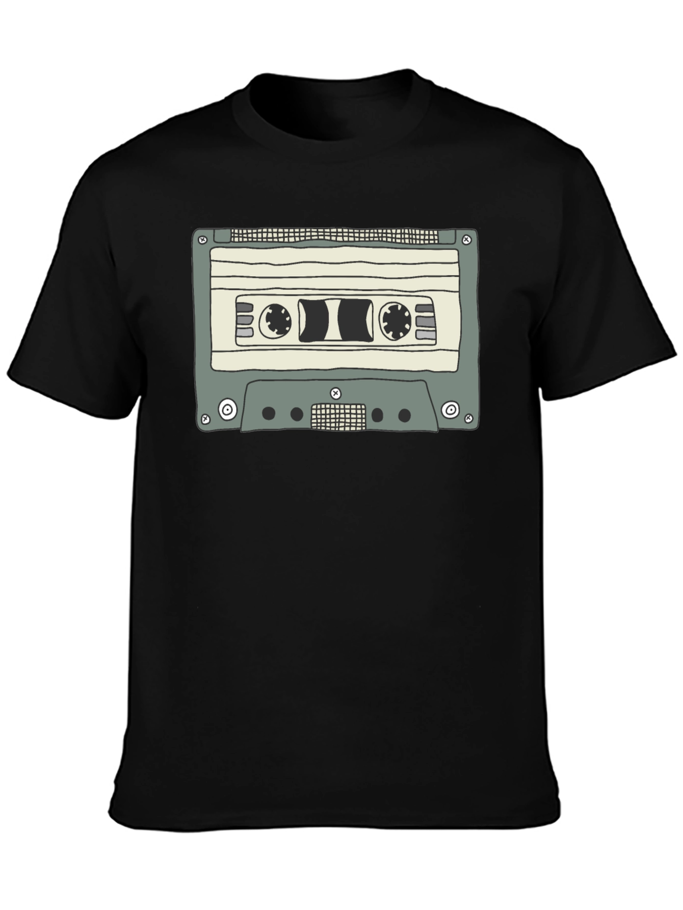 Retro Cassette Tape Graphic T-Shirt - Classic Style