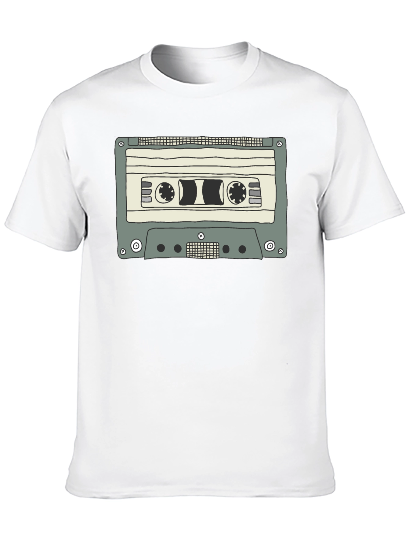 Retro Cassette Tape Graphic T-Shirt - Classic Style
