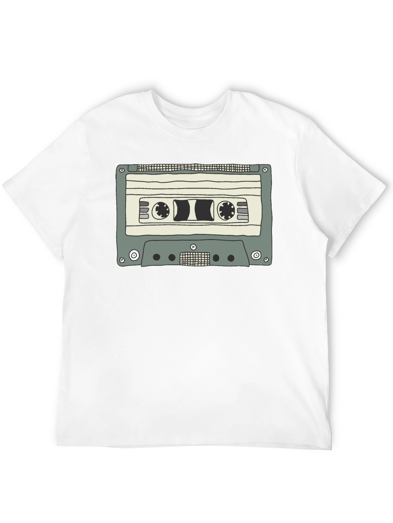 Retro Cassette Tape Graphic T-Shirt - Classic Style