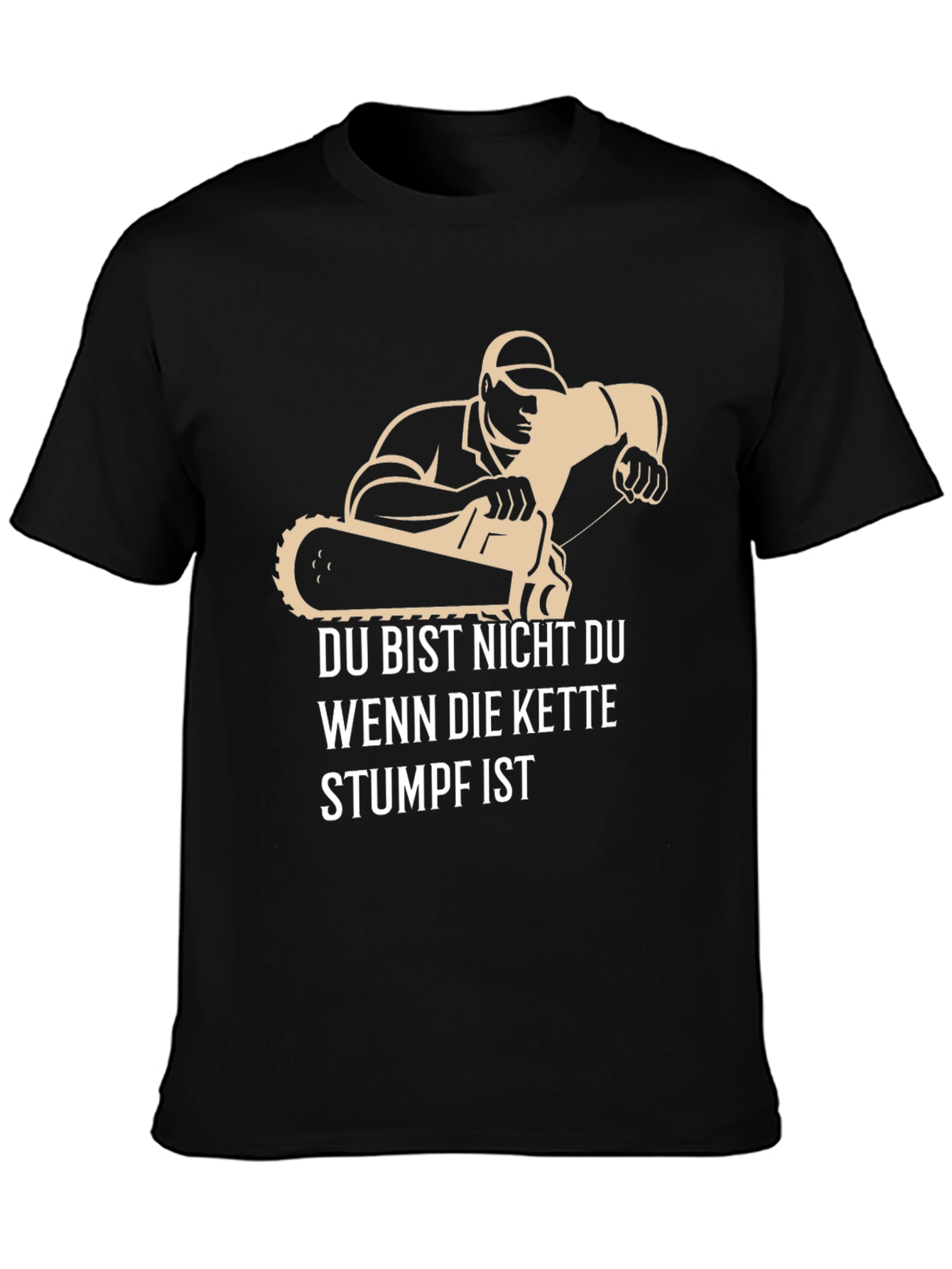 Funny Chainsaw Stumpf T-Shirt for Men