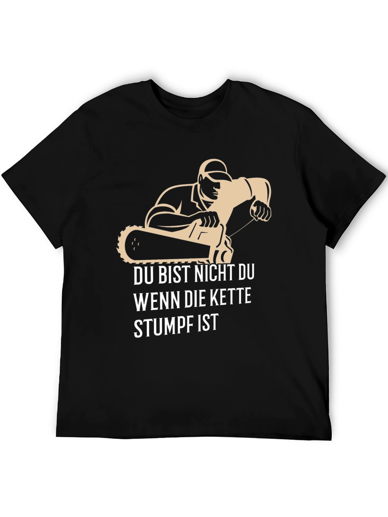 Funny Chainsaw Stumpf T-Shirt for Men
